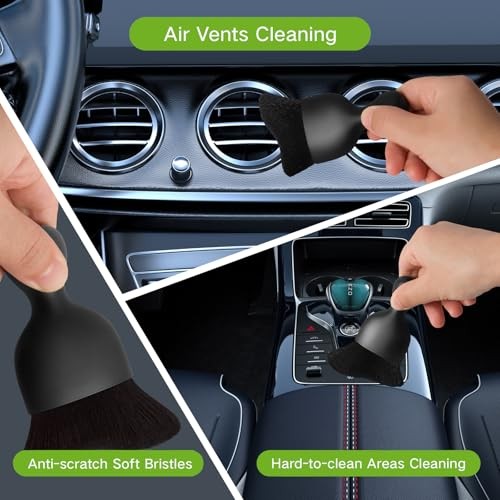 7pcs Windshield Cleaner Tool Car Window Cleaning Wash Kit with 4 Green