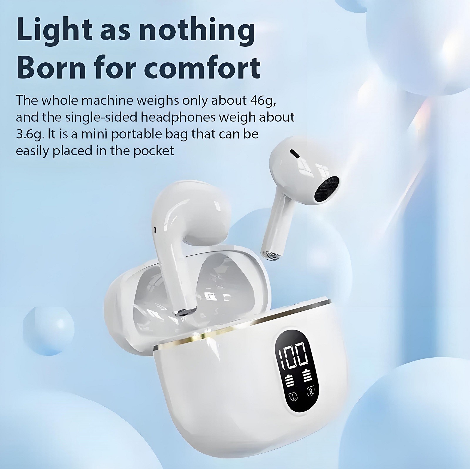 2026 Wireless Bluetooth 5.4 Earbuds Headphones For iPhone Samsung Galaxy Android