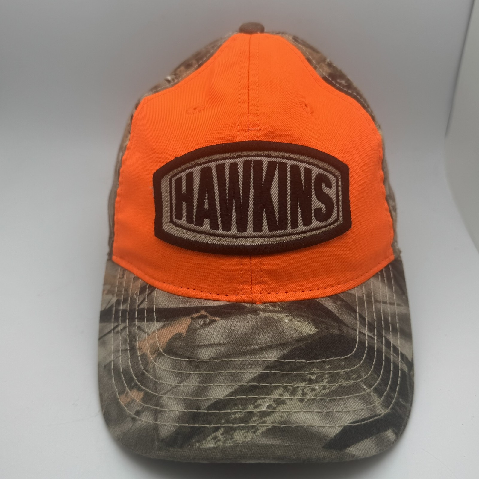 Hawkins Baseball Cap Hunter Orange Camo  Adjustable Outdoor Hunting Hat Legacy