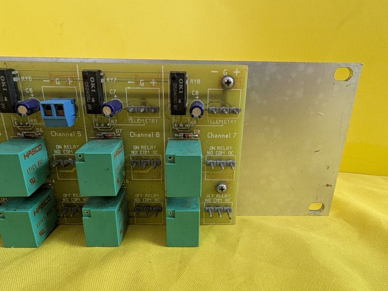 Sine Systems RP-8 Relay Panel 8 Channel Rack Mount Board Untested RE