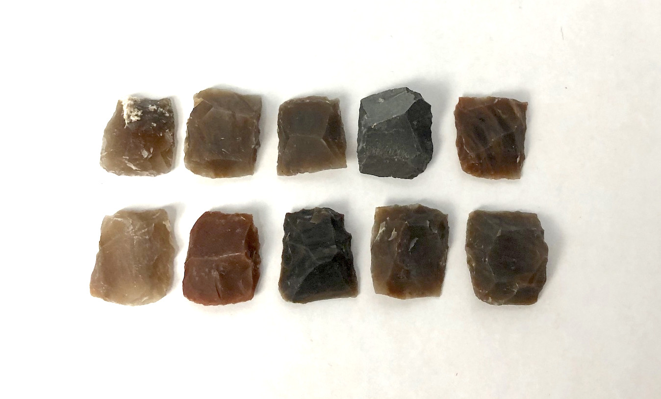 3/4 Inch Flints - 18th Century Style - 10 pieces