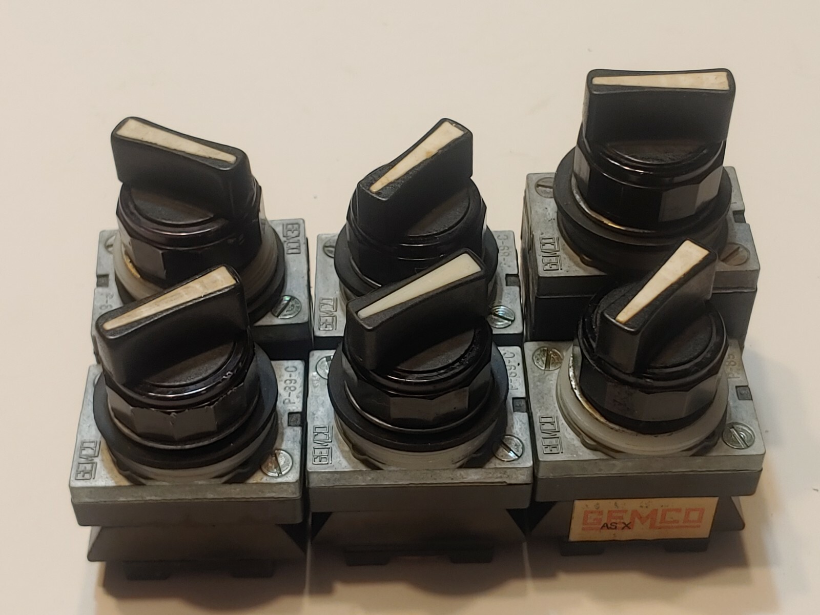 Lot of 6 GEMCO Switch Selector B404S2X162YAA3 , B404S3X162Y , B404L26223EPP1...
