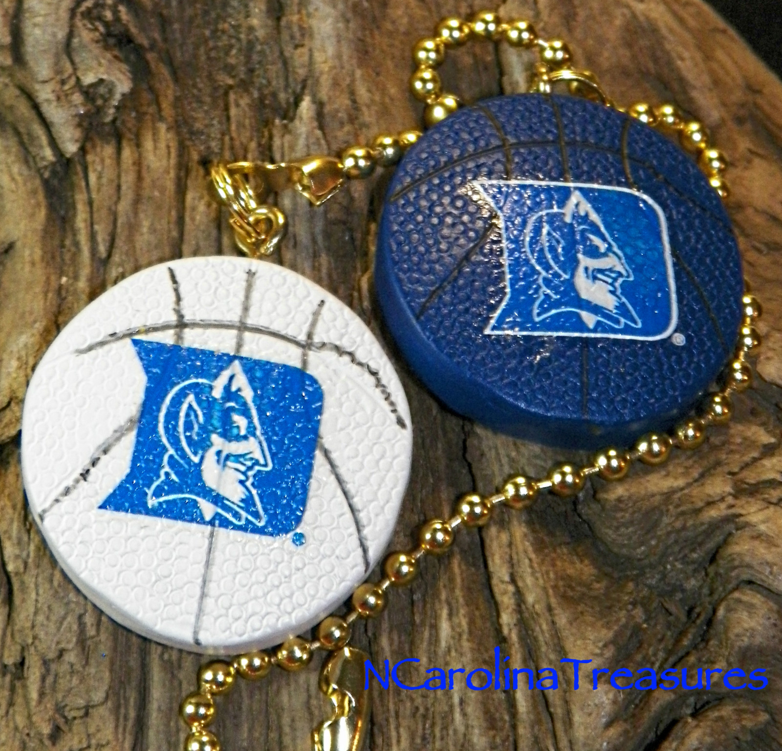 DUKE UNIVERSITY CEILING FAN LIGHT SWITCH PULL BLUE DEVILS "D" LOGO BASKETBALL