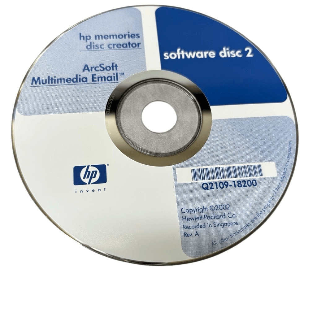 HP Memories Disc Creator ArcSoft Multimedia Email Software Disc 2