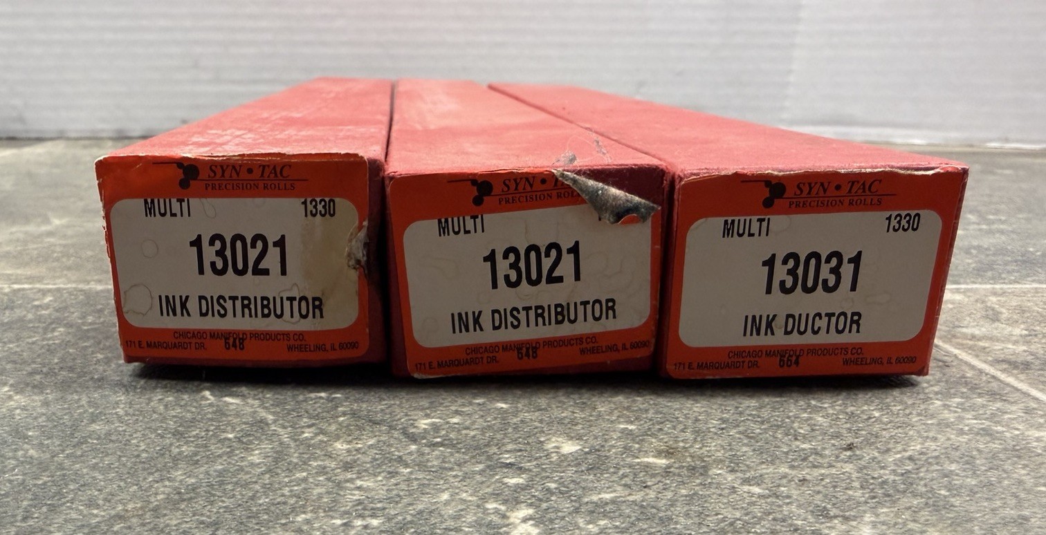 Syn-Tac Ink Distributer & Ink Ductor (used) 13021 & 13031