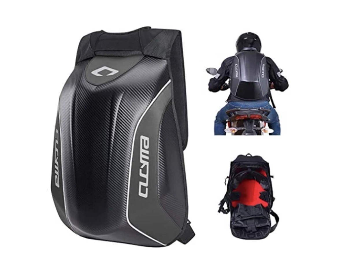 CUCYMA Motorcycle CB-1908 Black Backpack Carbon Fiber Back Pack Waterproof NEW!