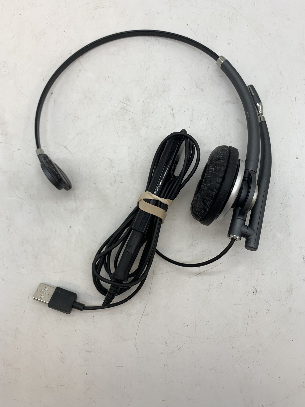 Plantronics One Ear Headset w/ Polycom DA80 USB audio Processor ~ FREE S/H