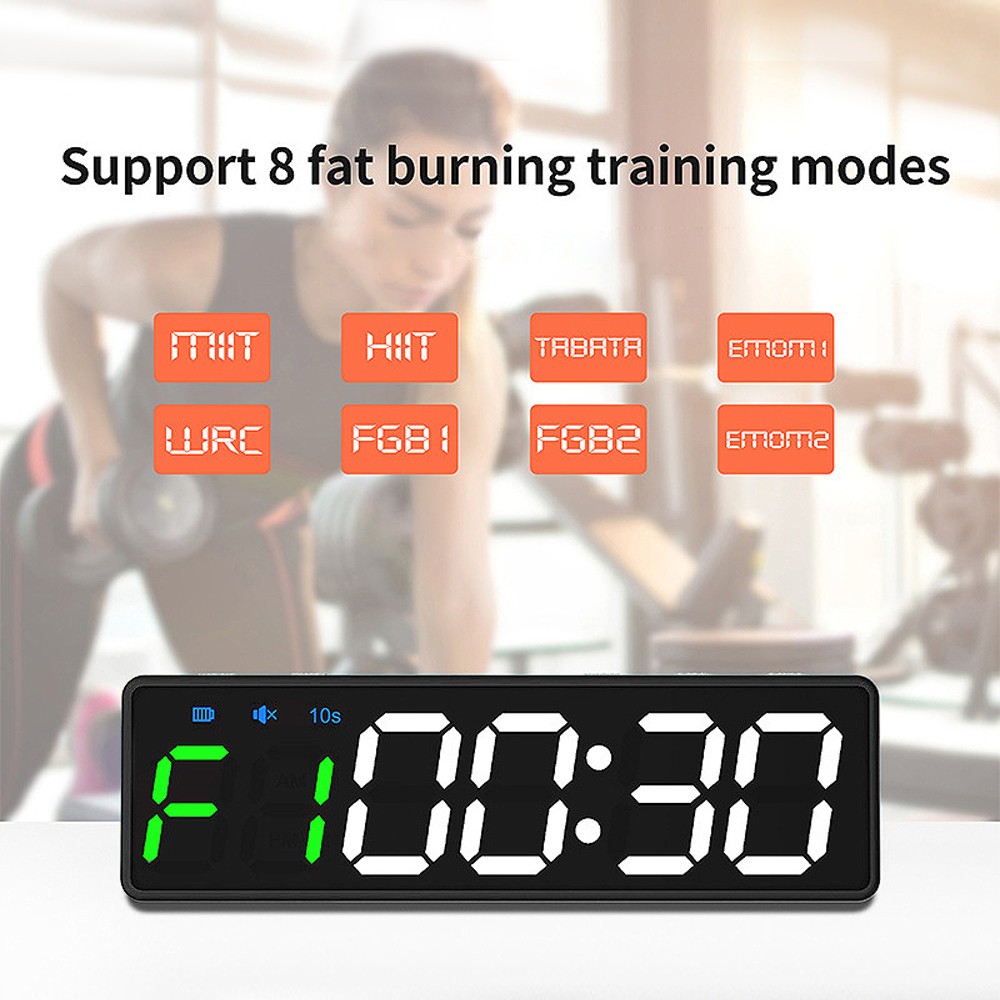 Mini Gym Timer Rechargeable Stopwatch Portable Countdown/up Clock With Magn QDER