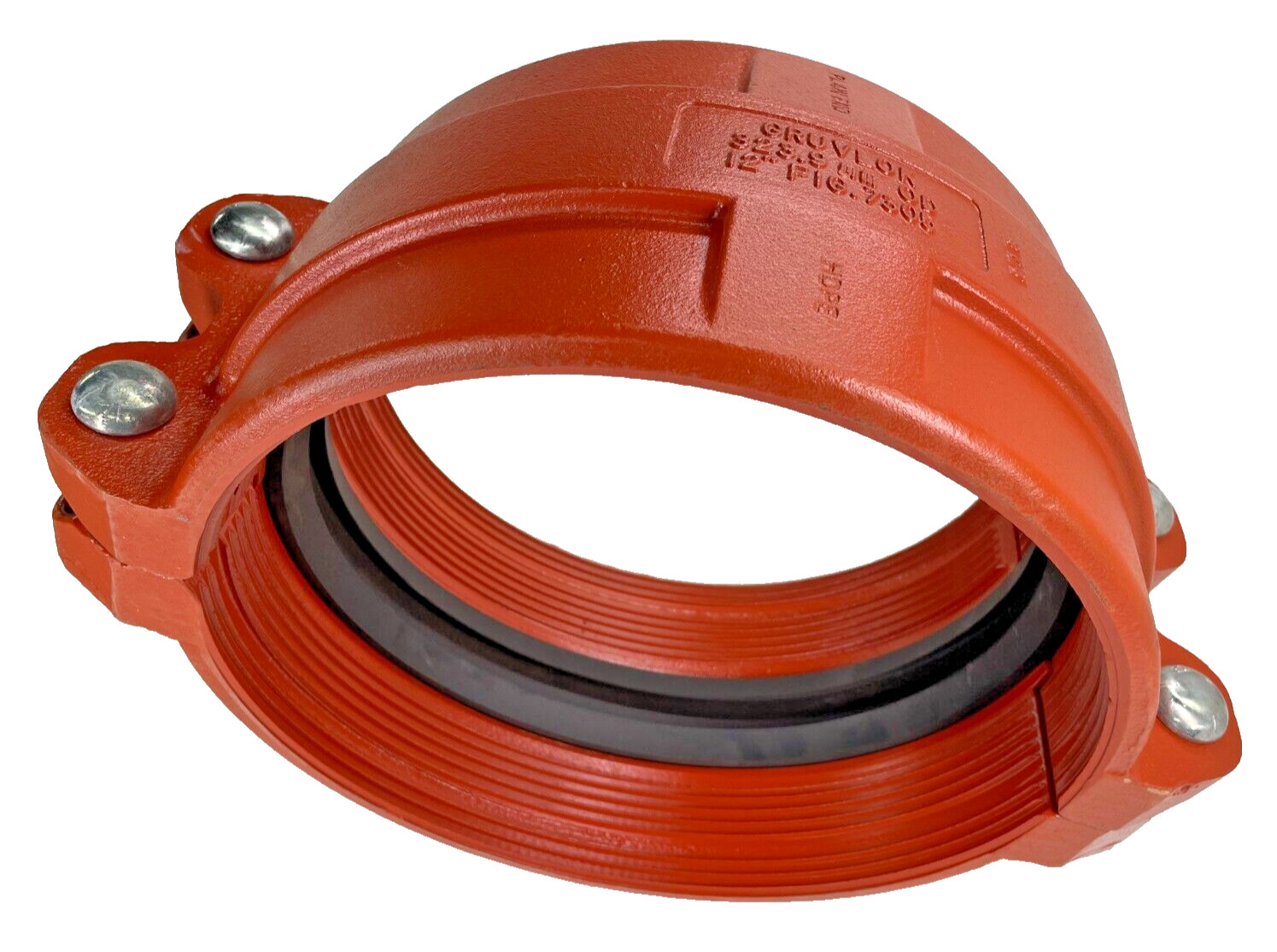 Gruvlok 12" Style 7305 HDPE Plain End Pipe Coupling Complete w/ Bolts & Gasket