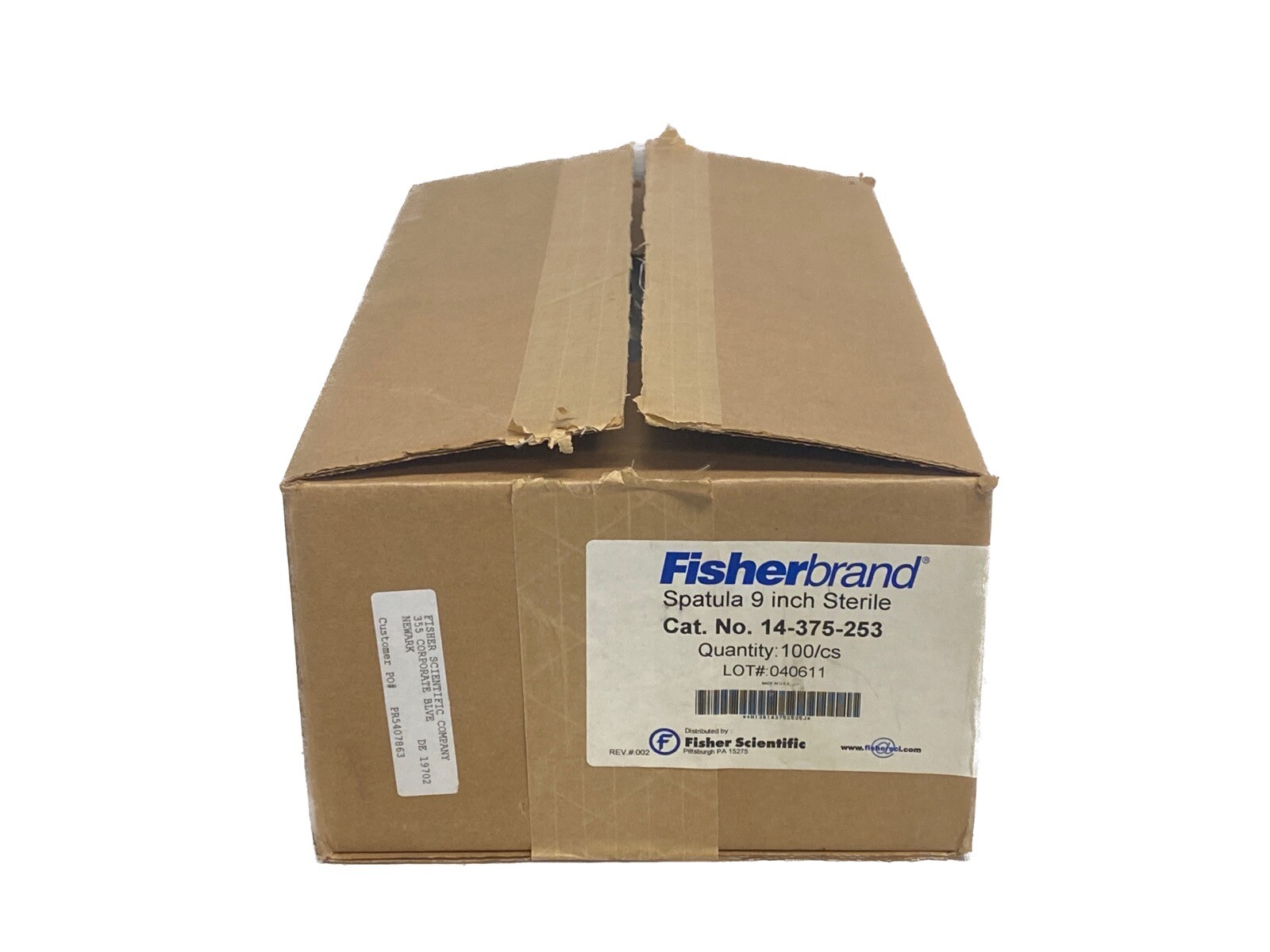 (100/Cs) FISHERBRAND Disposable 9” PS Sampling Spatula Sterile 14-375-253