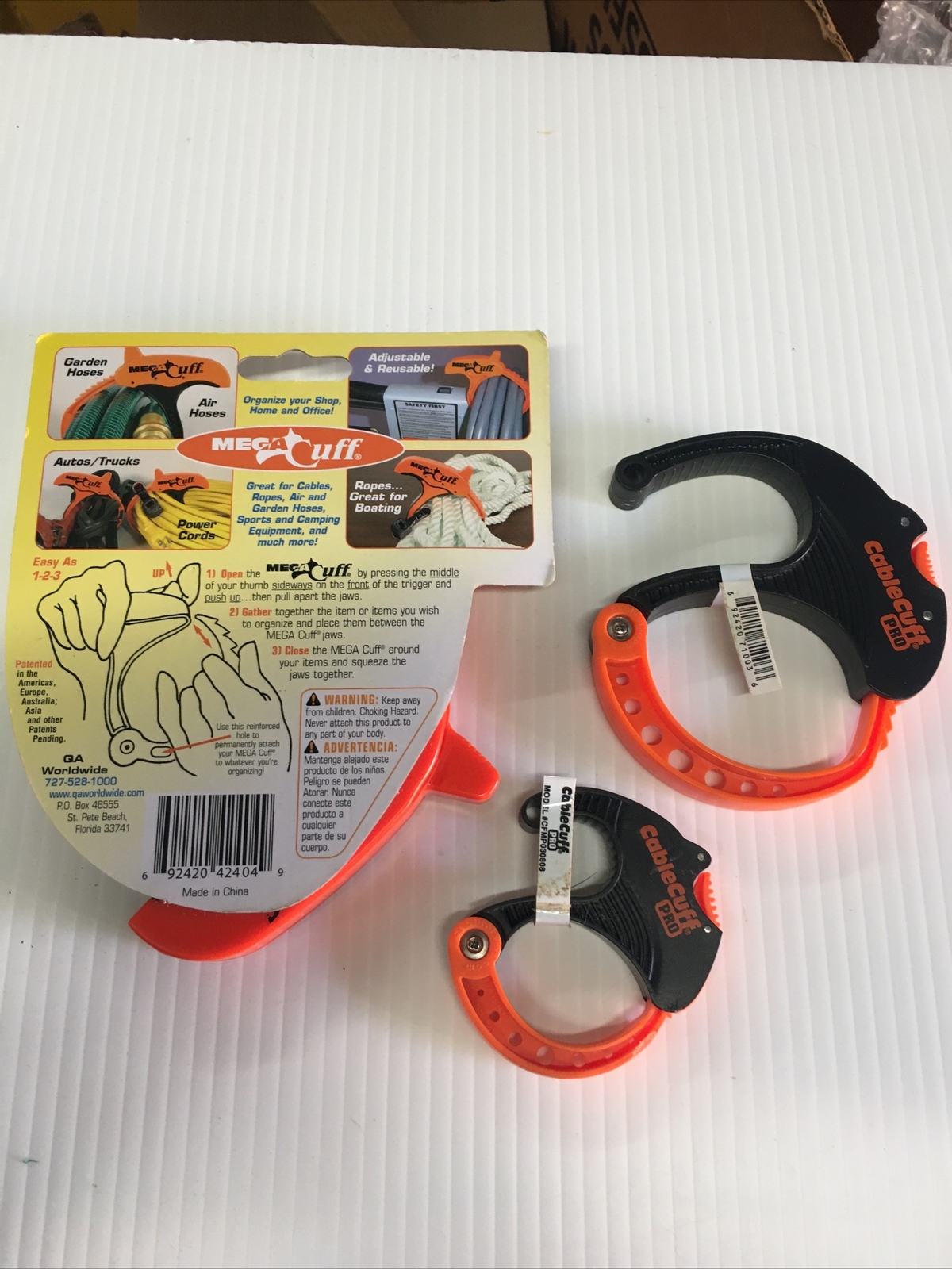 MEGA CUFF MX0803 and CABLE CUFF Pro CFLP030808 3 Pk NOS
