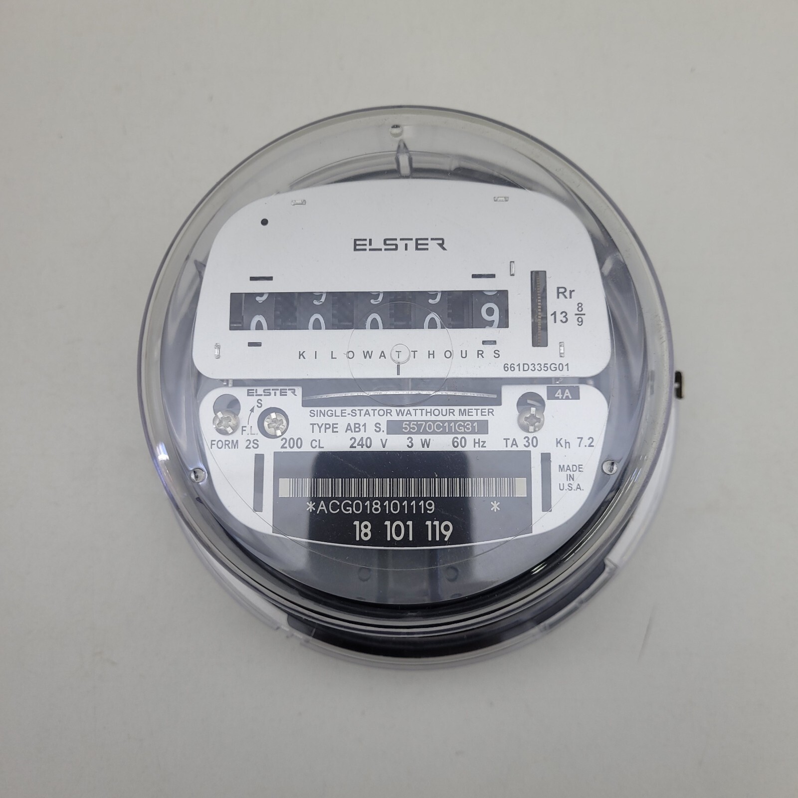 4 NEW Elster AB1 Watthour Meter Class 200 Volts 240 Cycle 60 Form 2S