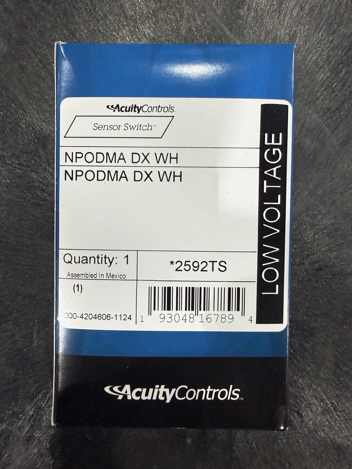 Acuity Controls nLight NPODMA DX WH Low Voltage Wall Switch BRAND NEW