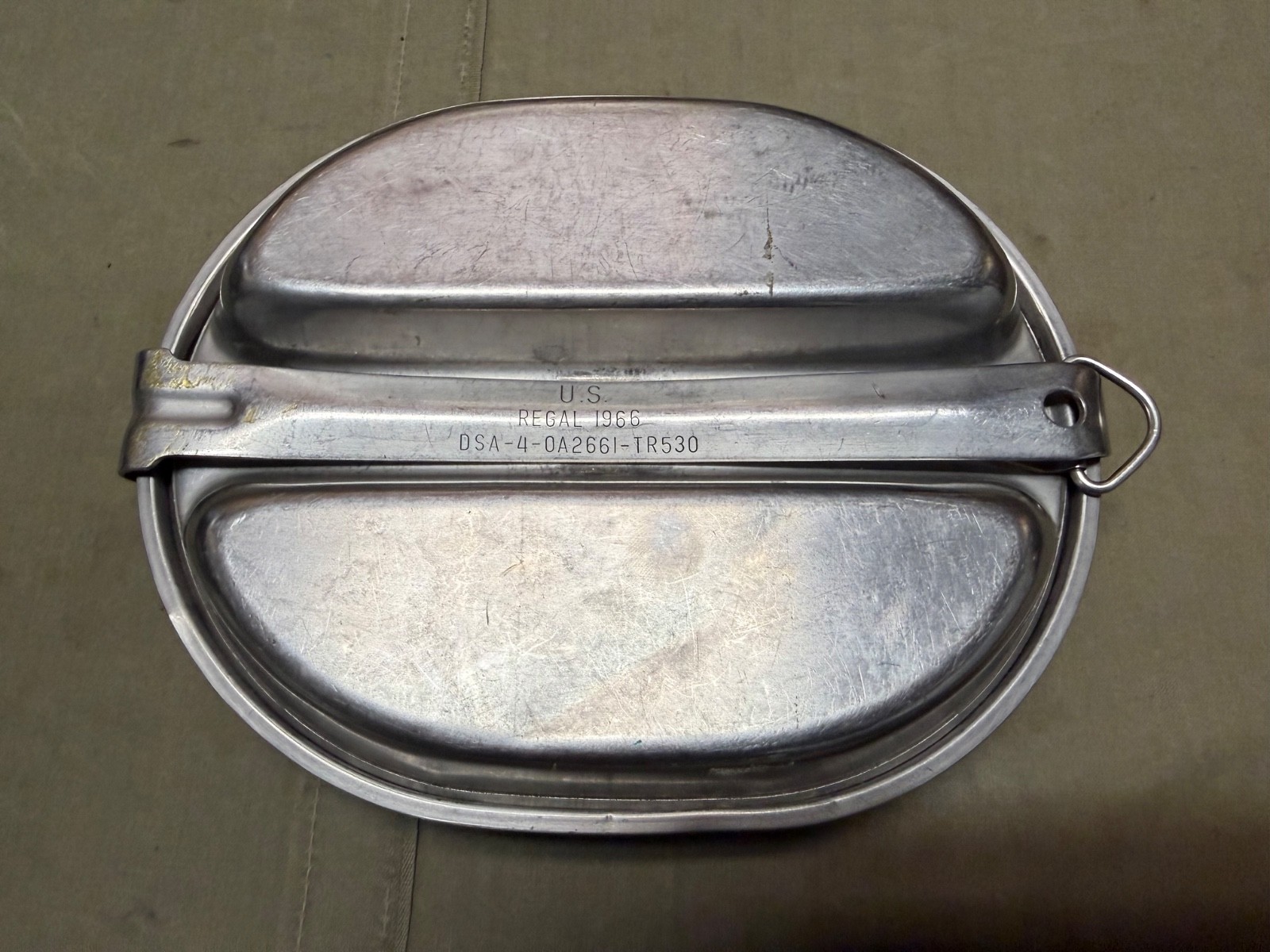 ORIGINAL VIETNAM WAR US ARMY M1942 INFANTRY MESS KIT-WYOTT