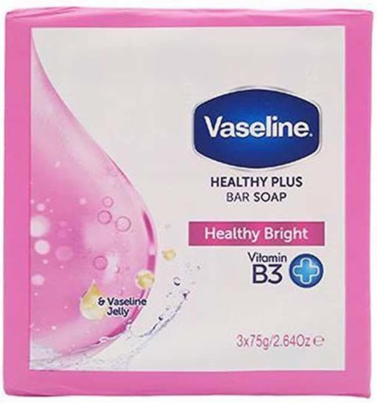 Vaseline Healthy Bright Soap Bar with Vitamin B3 265 Ounce Pack of 1