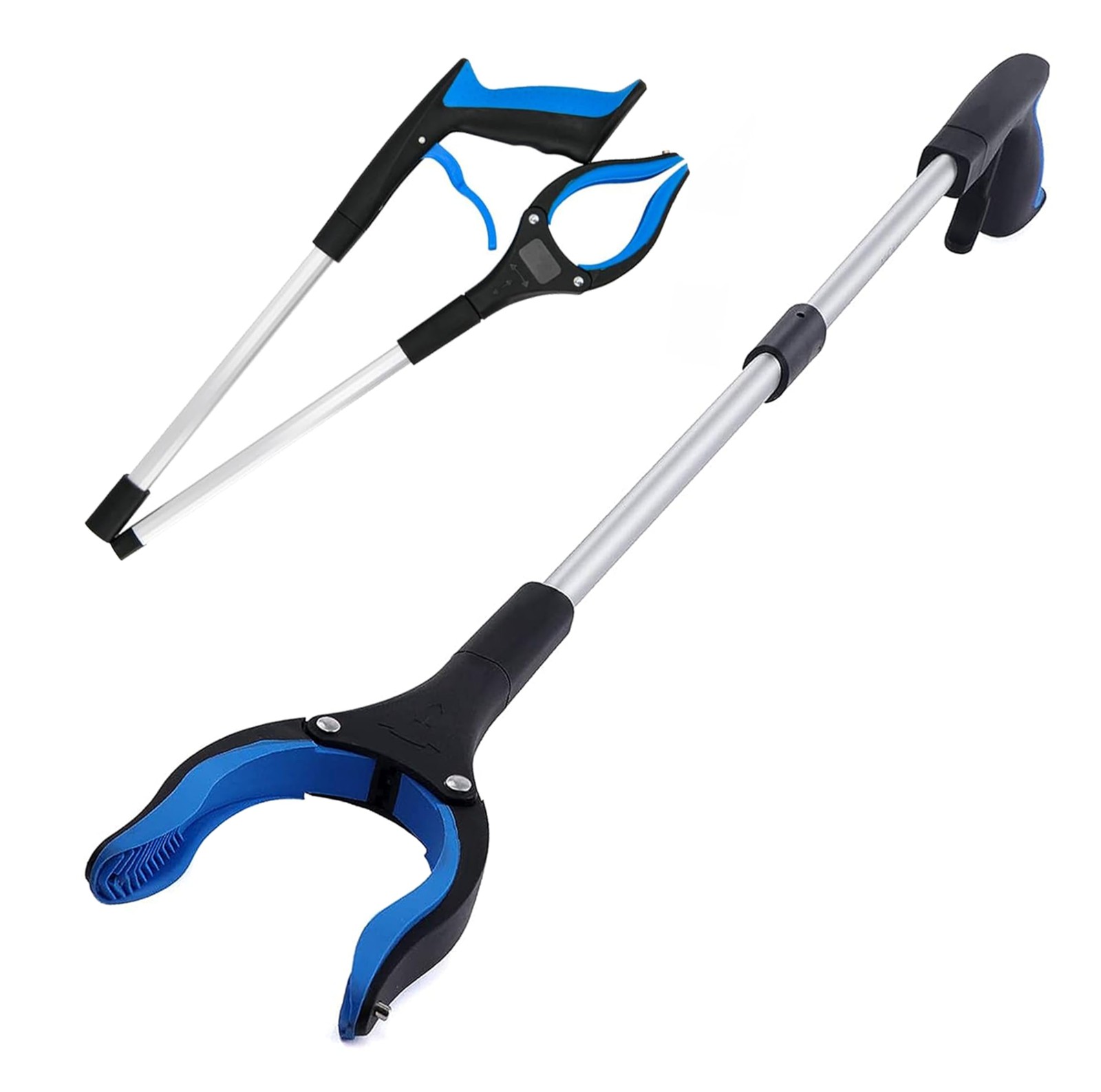 34" Grabber Tool - 2 Pack 34 Inch Long Foldable Grabbers for Elderly Grab It ...