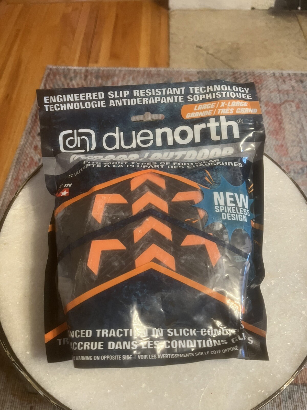 Due North Indoor/Outdoor Spikeless Traction Aid, V3553570-L/XL. Unopened