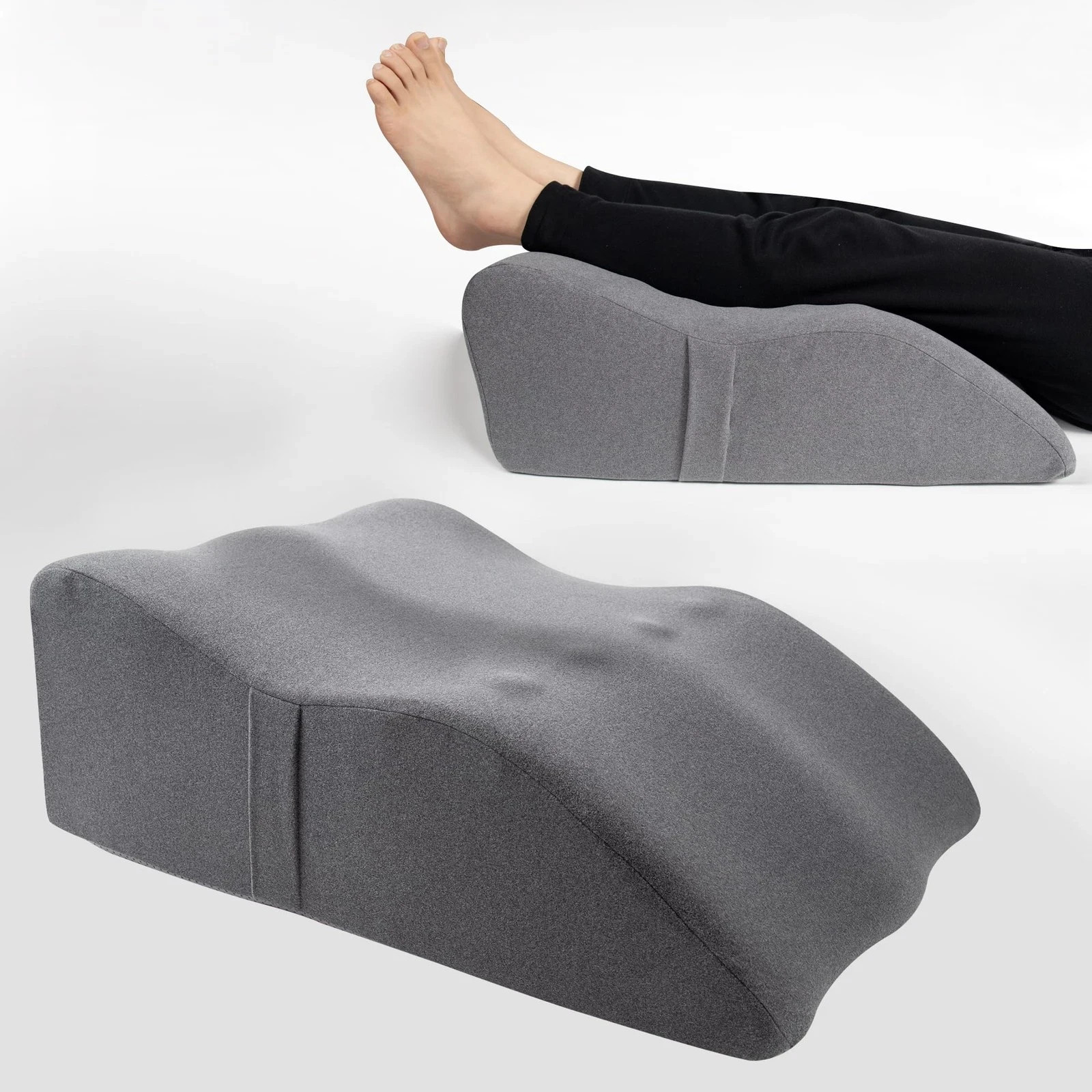 Leg Elevation Pillow with Soft Memory Foam, Wedge Pillow for Reading, Rest, S...
