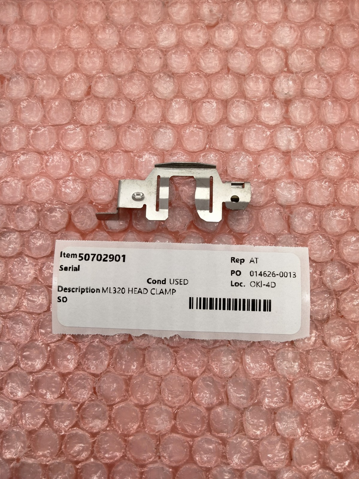 OKIDATA 50702901 HEAD CLAMP