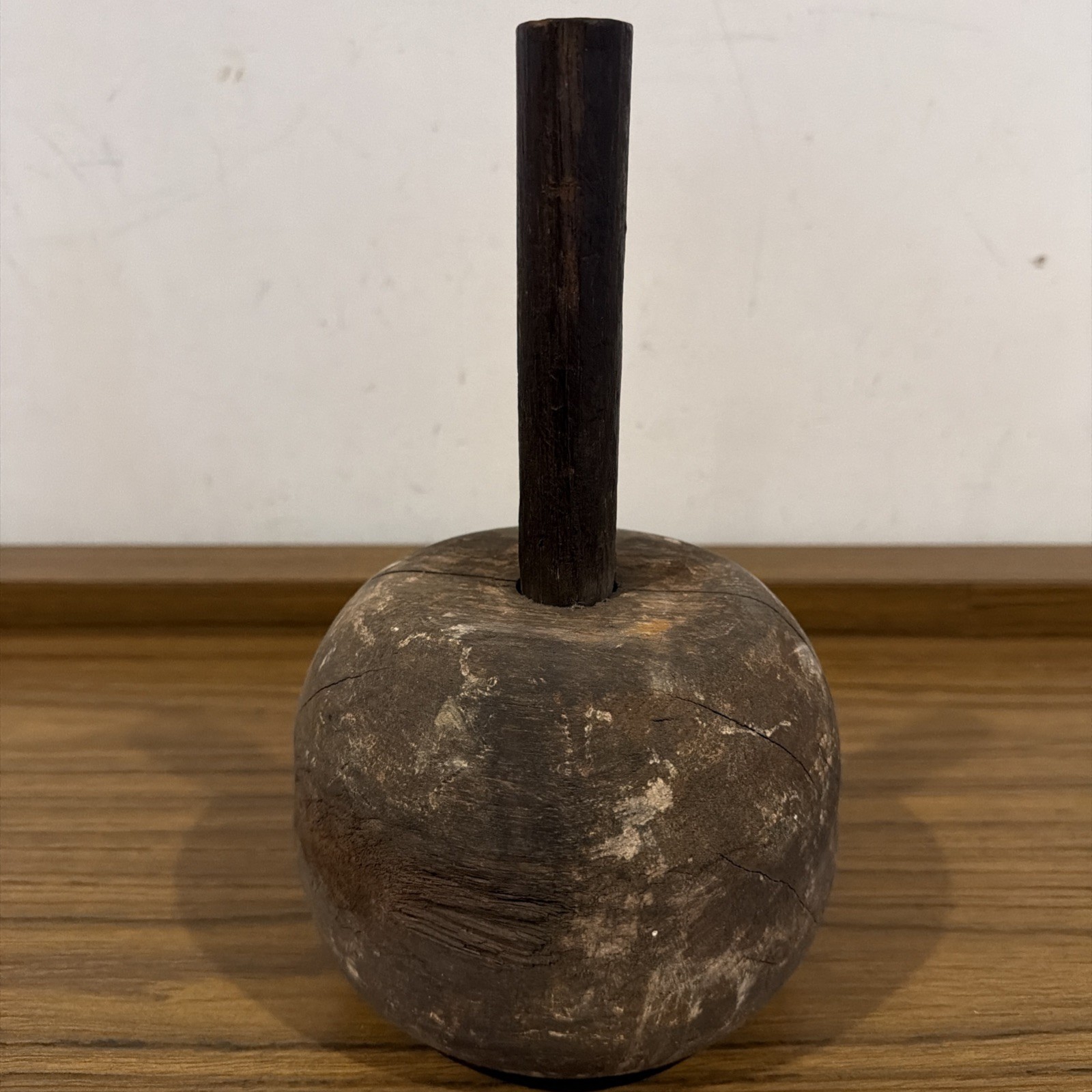 Vintage Antique Primitive Wooden Mallet Hammer Carpentry Tool Bells Church