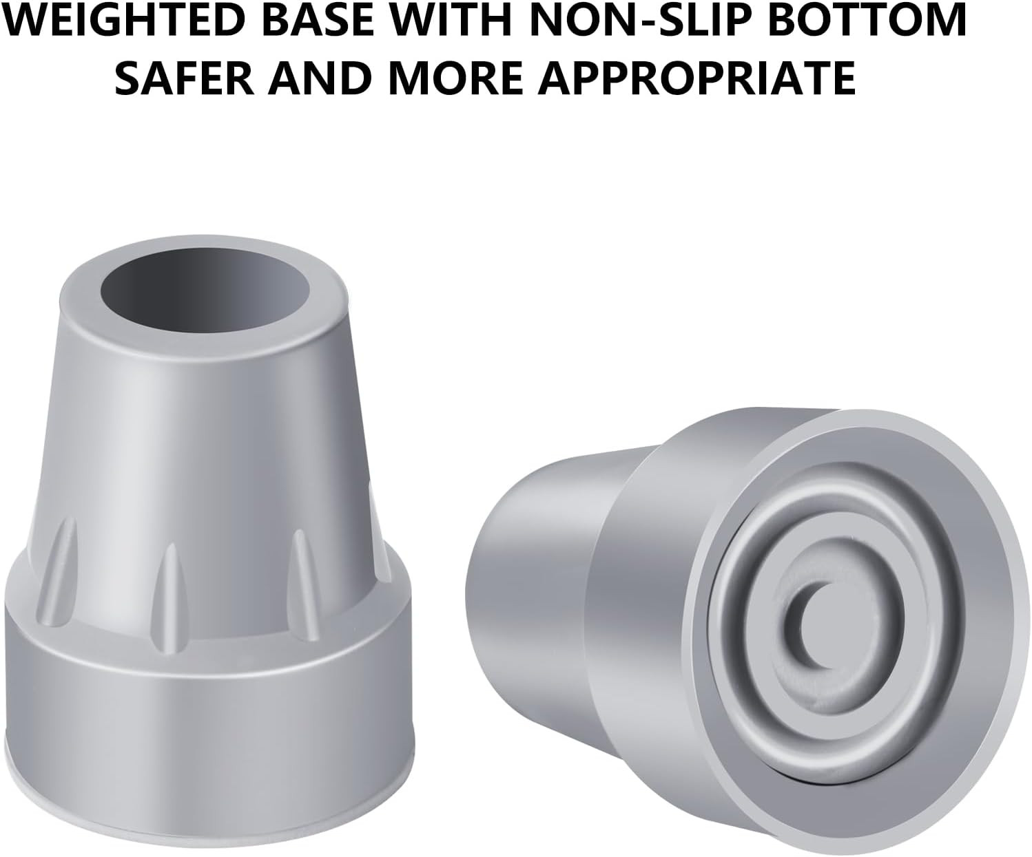 Crutch Tips 7/8 Inch Upgrade Heavy Duty Rubber Crutch Accessories Replacement Ru