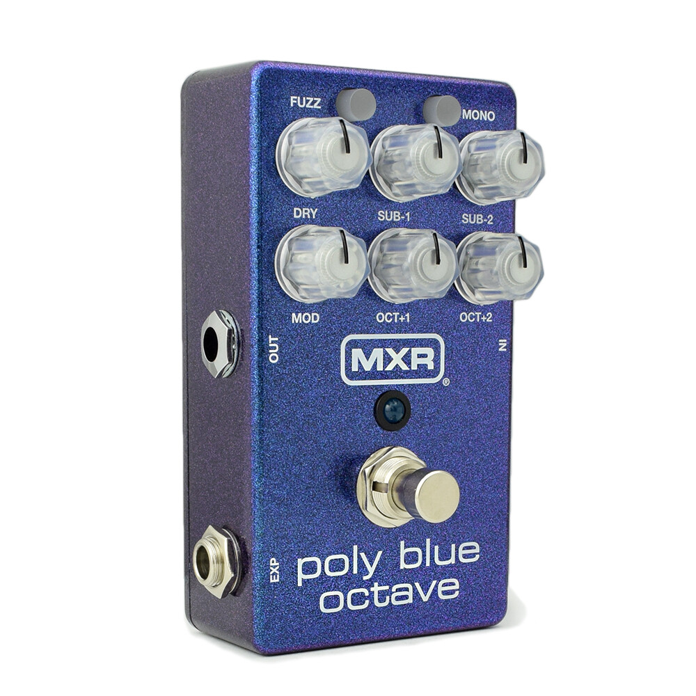 MXR - Poly Blue - Octave - Guitar Effects Pedal - M306 - Pitch Shift, Fuzz, Mod