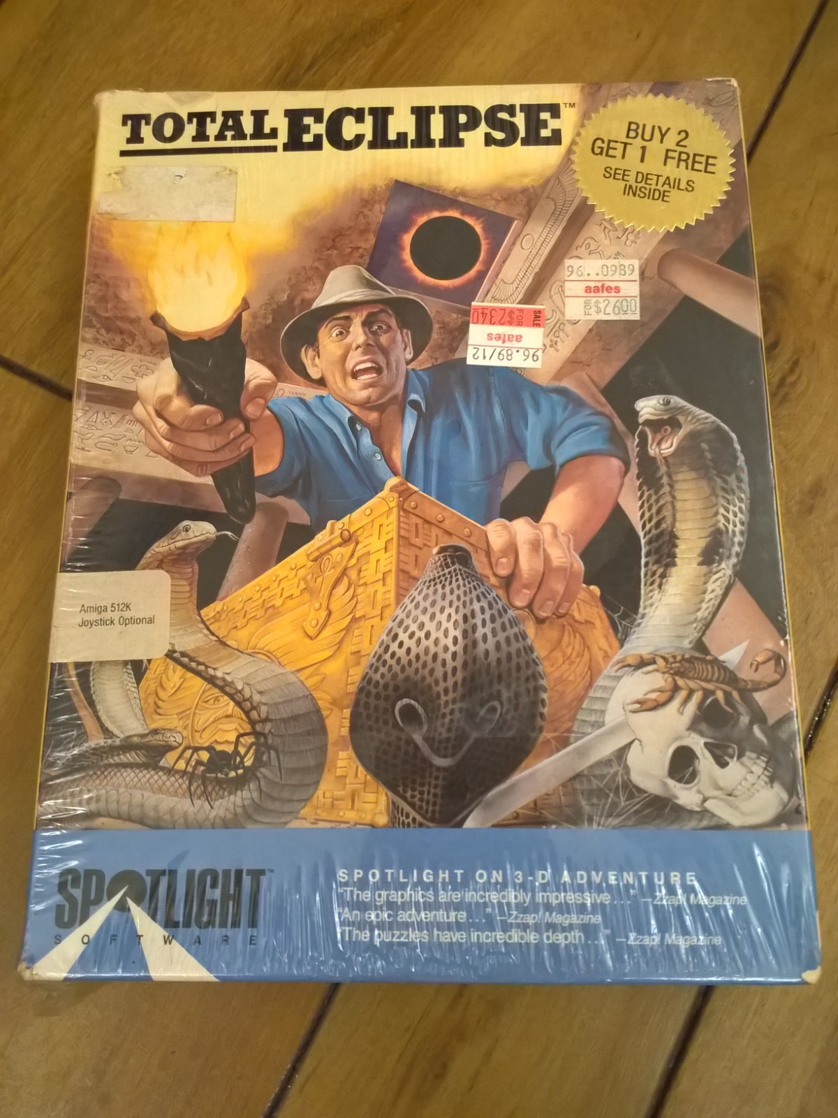 Total Eclipse For Commodore Amiga, NEW FACTORY SEALED, Cinemaware