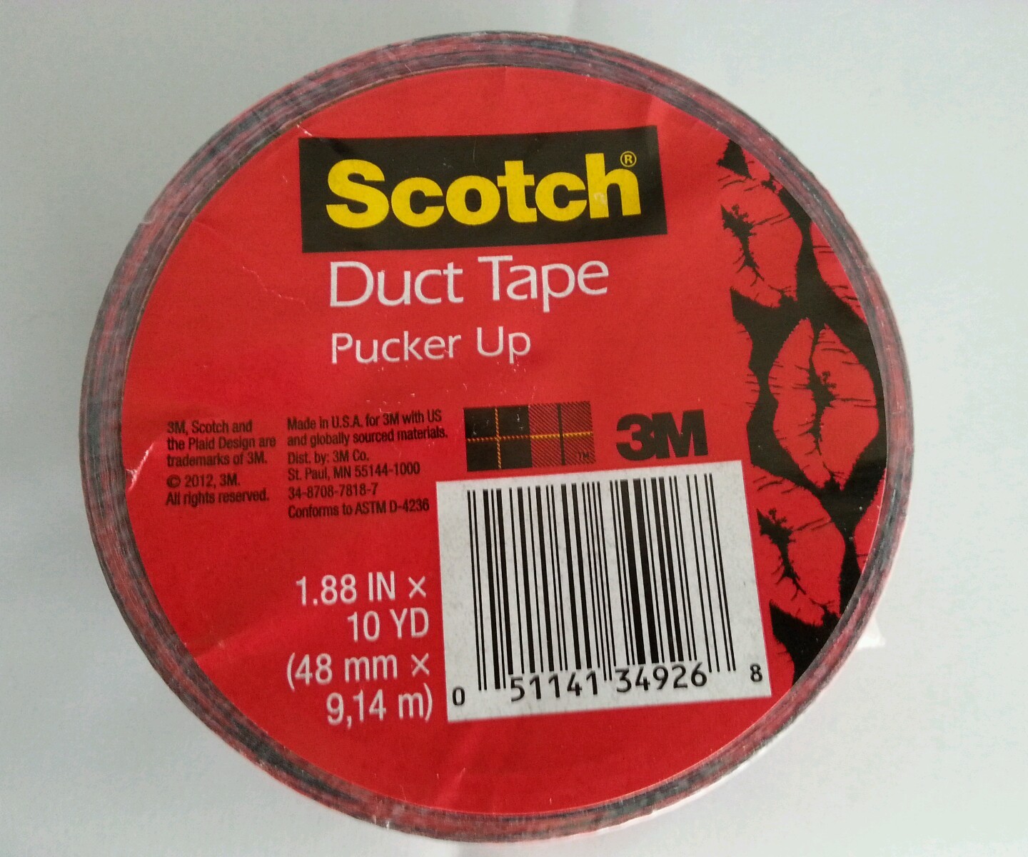 Duct Tape Pucker Up Lip Print Scotch Brand