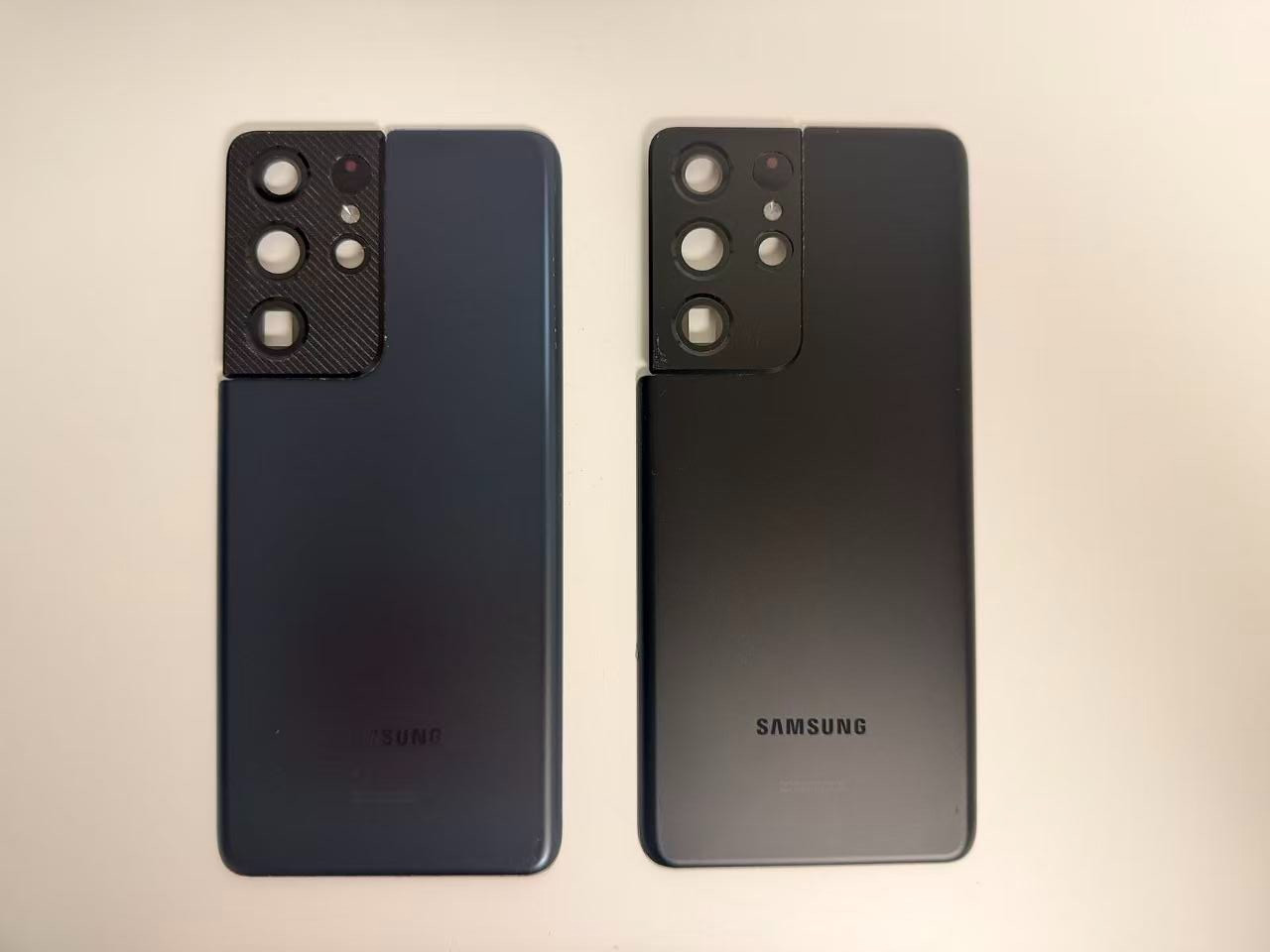 Back Panel for Galaxy S21 Ultra Navy / Black Replacement Back Cover Excellent