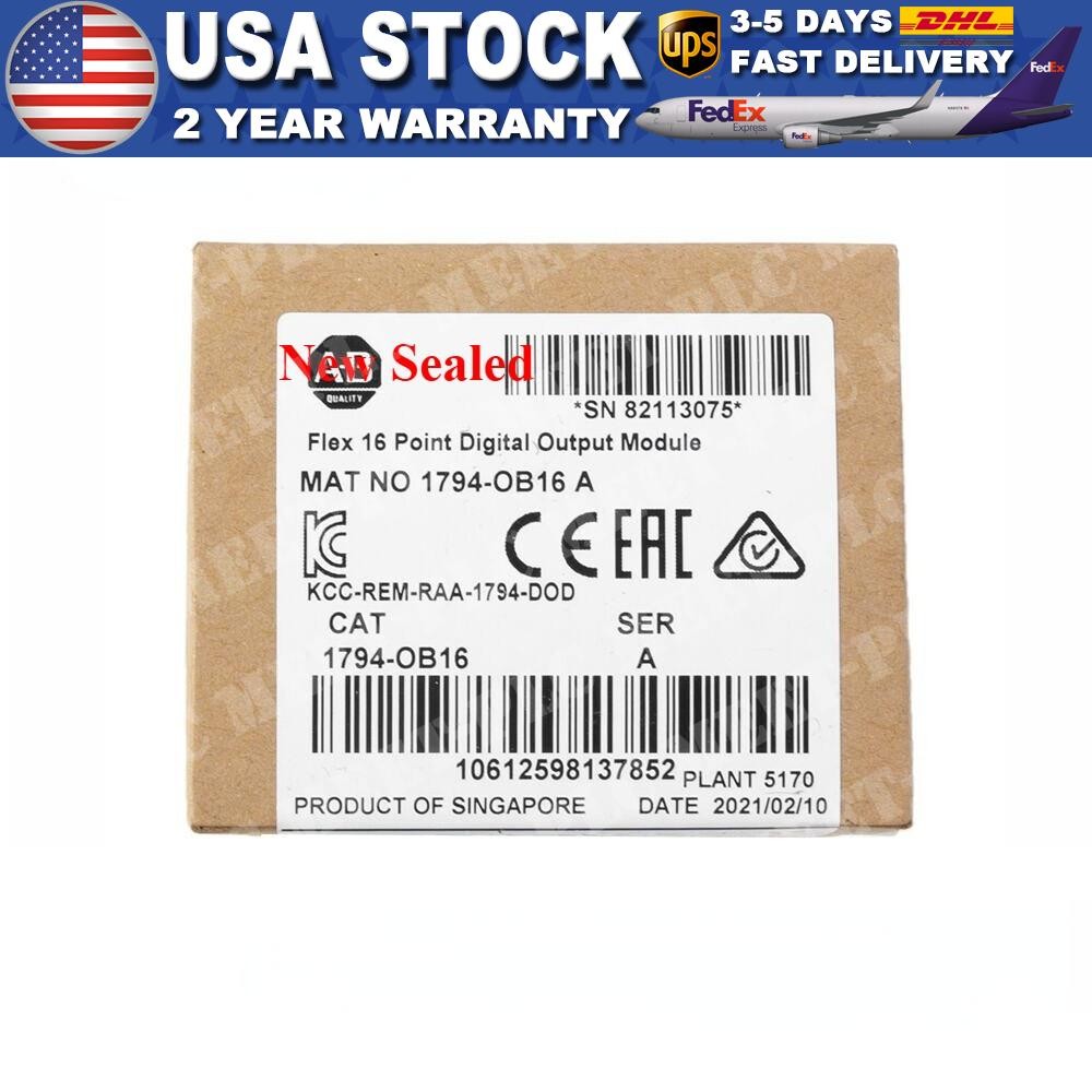 Sealed 1794-OB16 FLEX 16-Point Digital Output Module 1794OB16 NEW