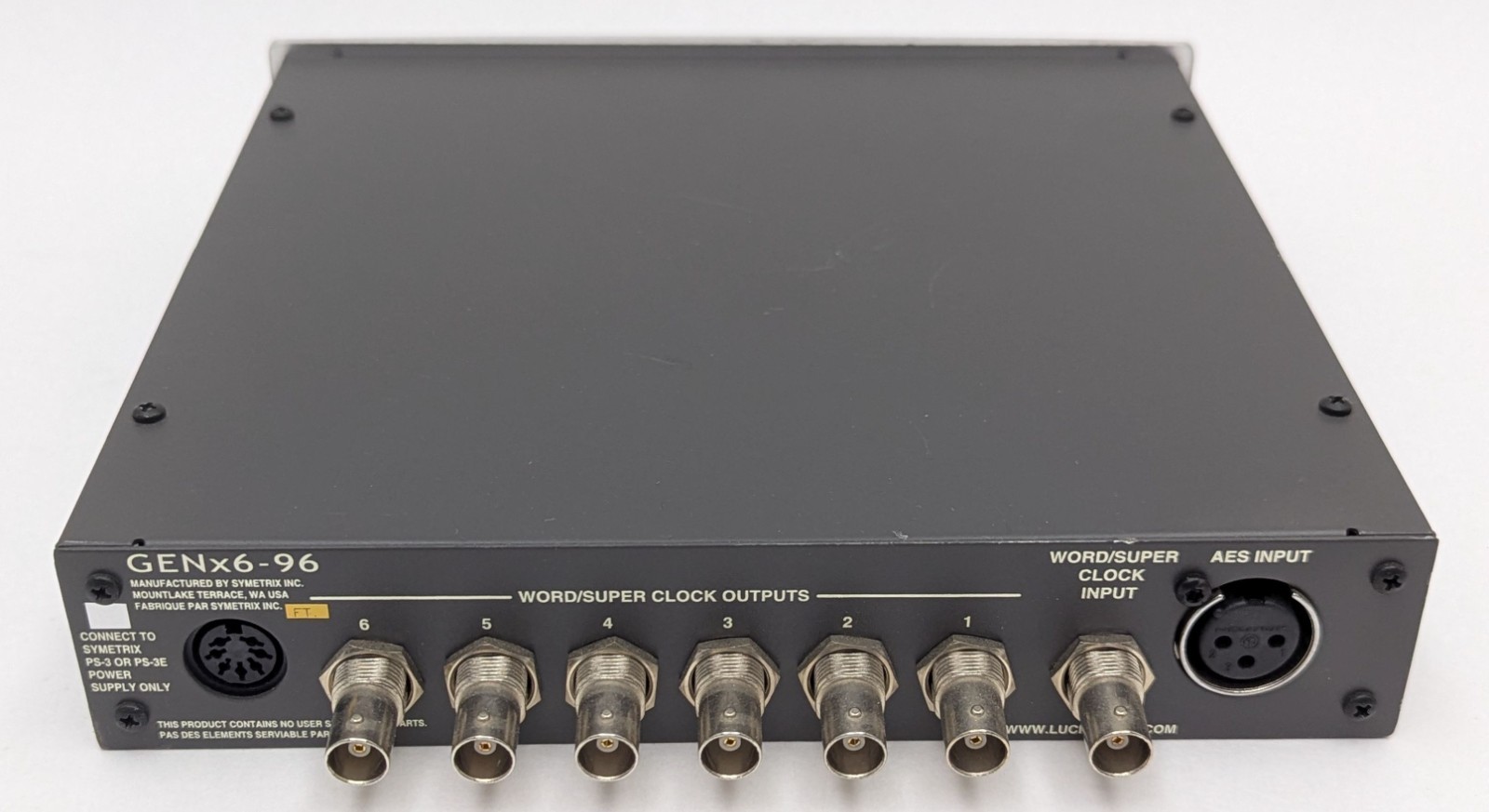 Lucid GENx6-96 Word/Super Clock Generator 96kHz Studio Sync - No Power Supply