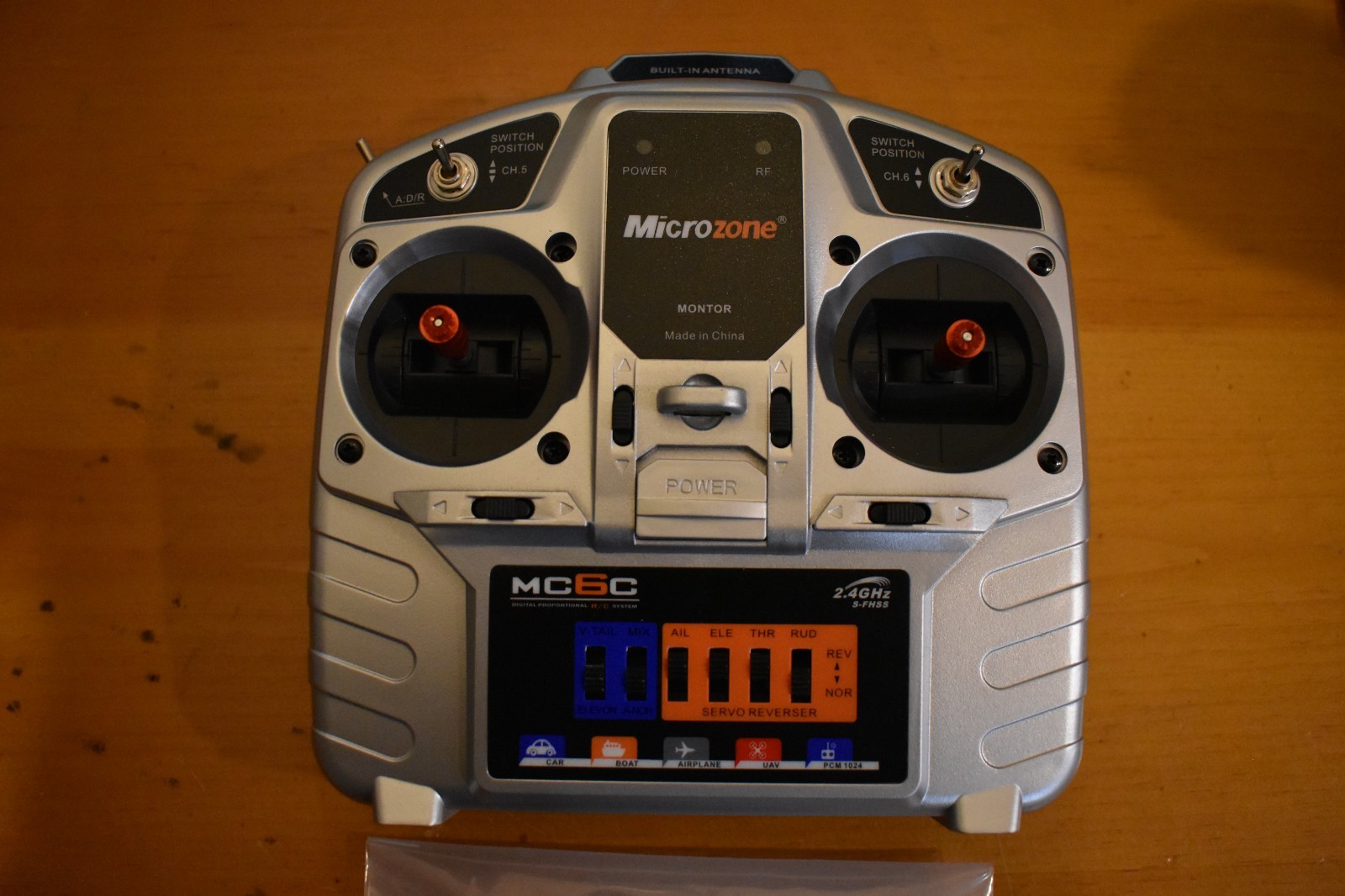 Radio Controller "Micro Zone" 6 CH. with Receiver Brand New open box.