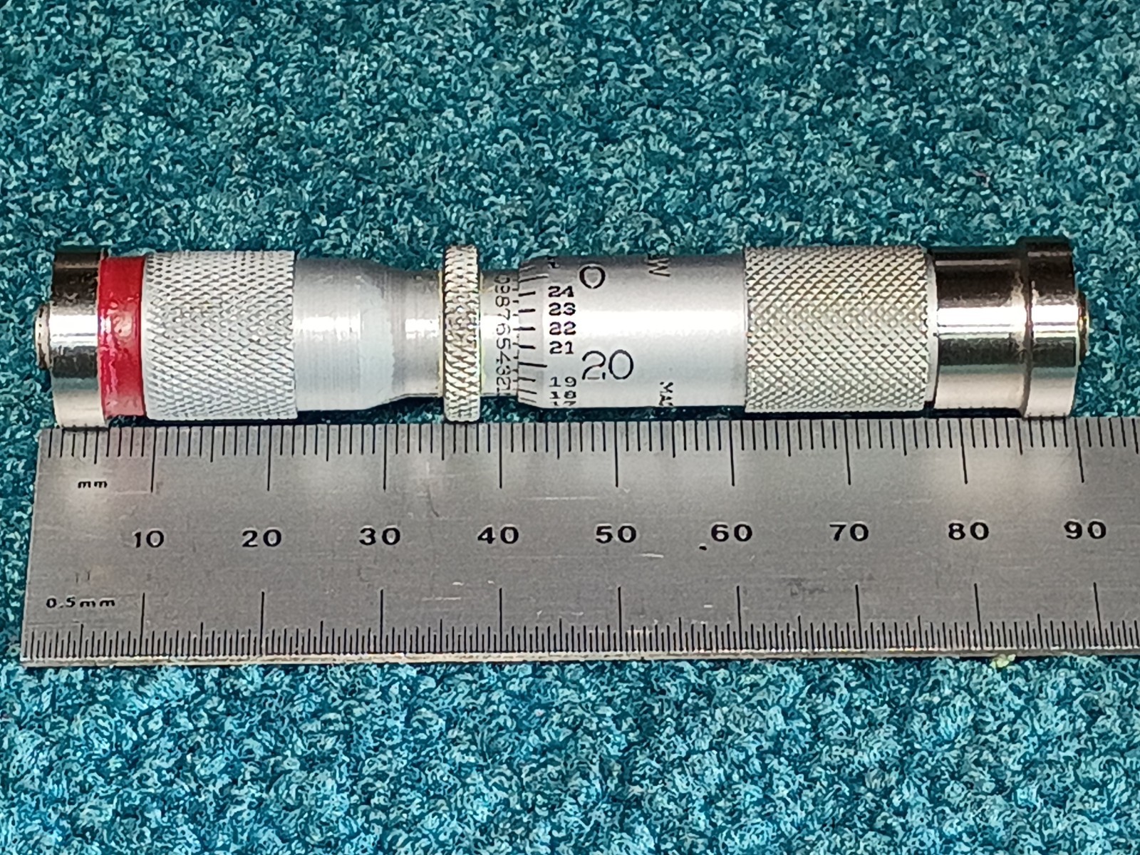 Pratt & Whitney Precision Inside Micrometer Head 0-1 in 0.001 in Resolution