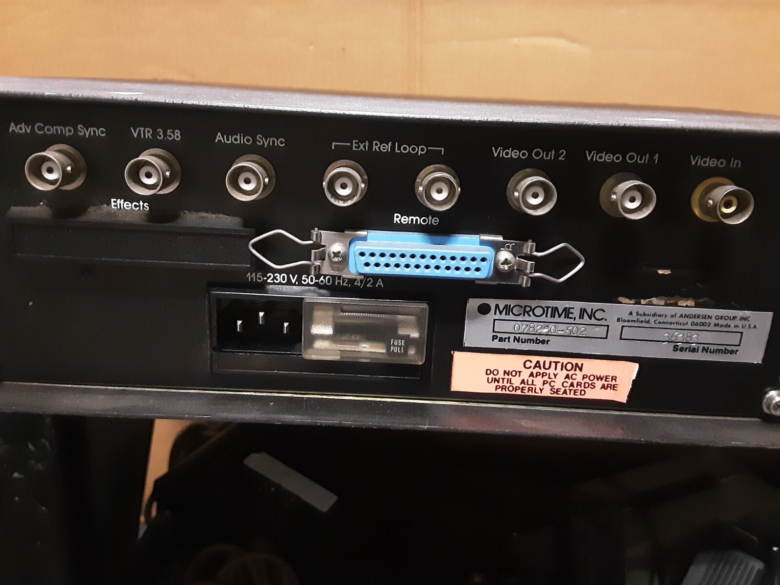 MICROTIME TBC FRAME SYNCHRONIZER S-230