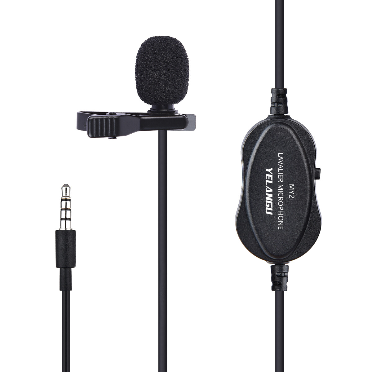 Lapel Lavalier Mini Clip-on Microphone Mic for DSLR Cameras and Smartphones