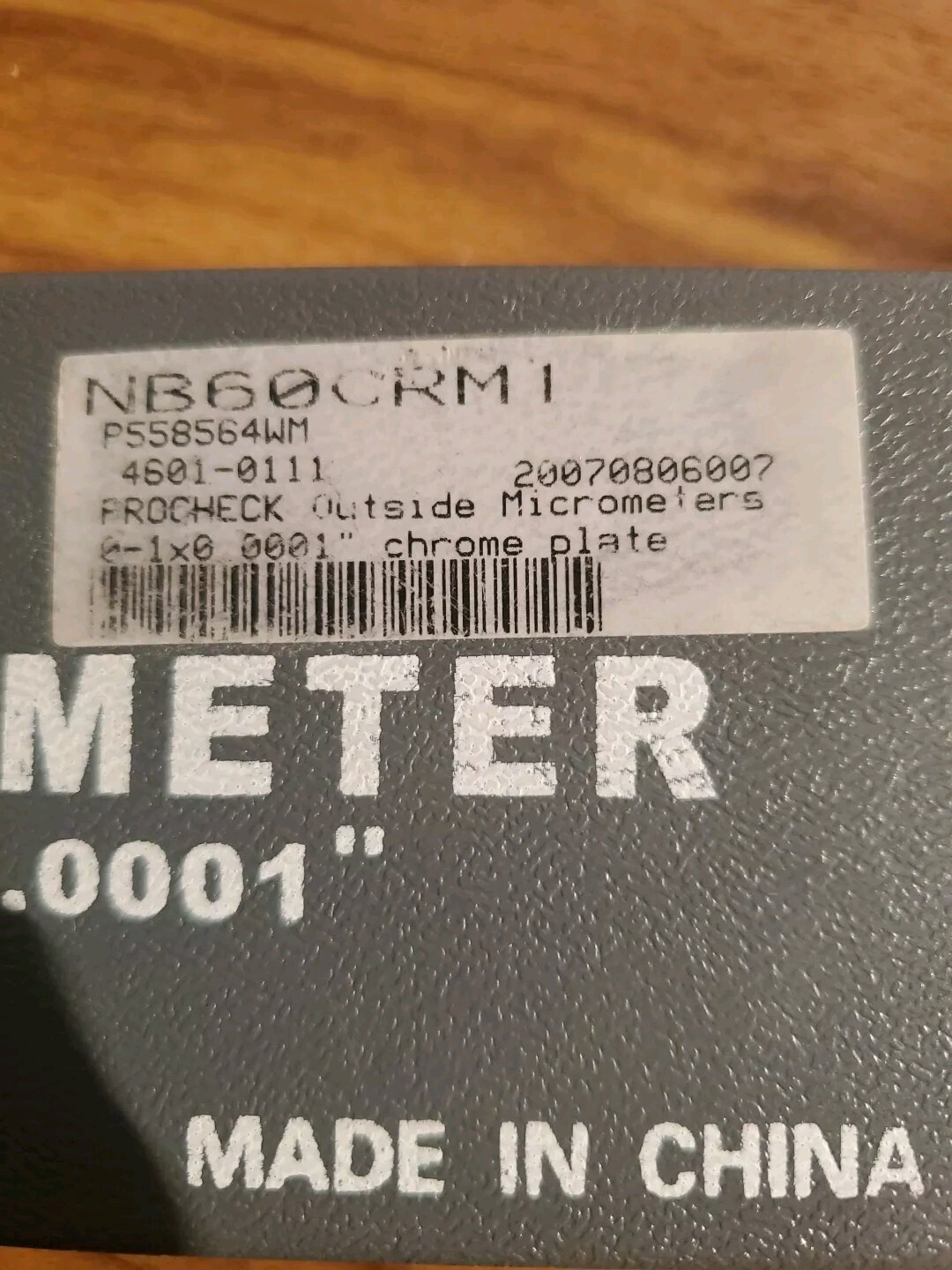 Pro Check Micrometer 0-1'' .00001''
