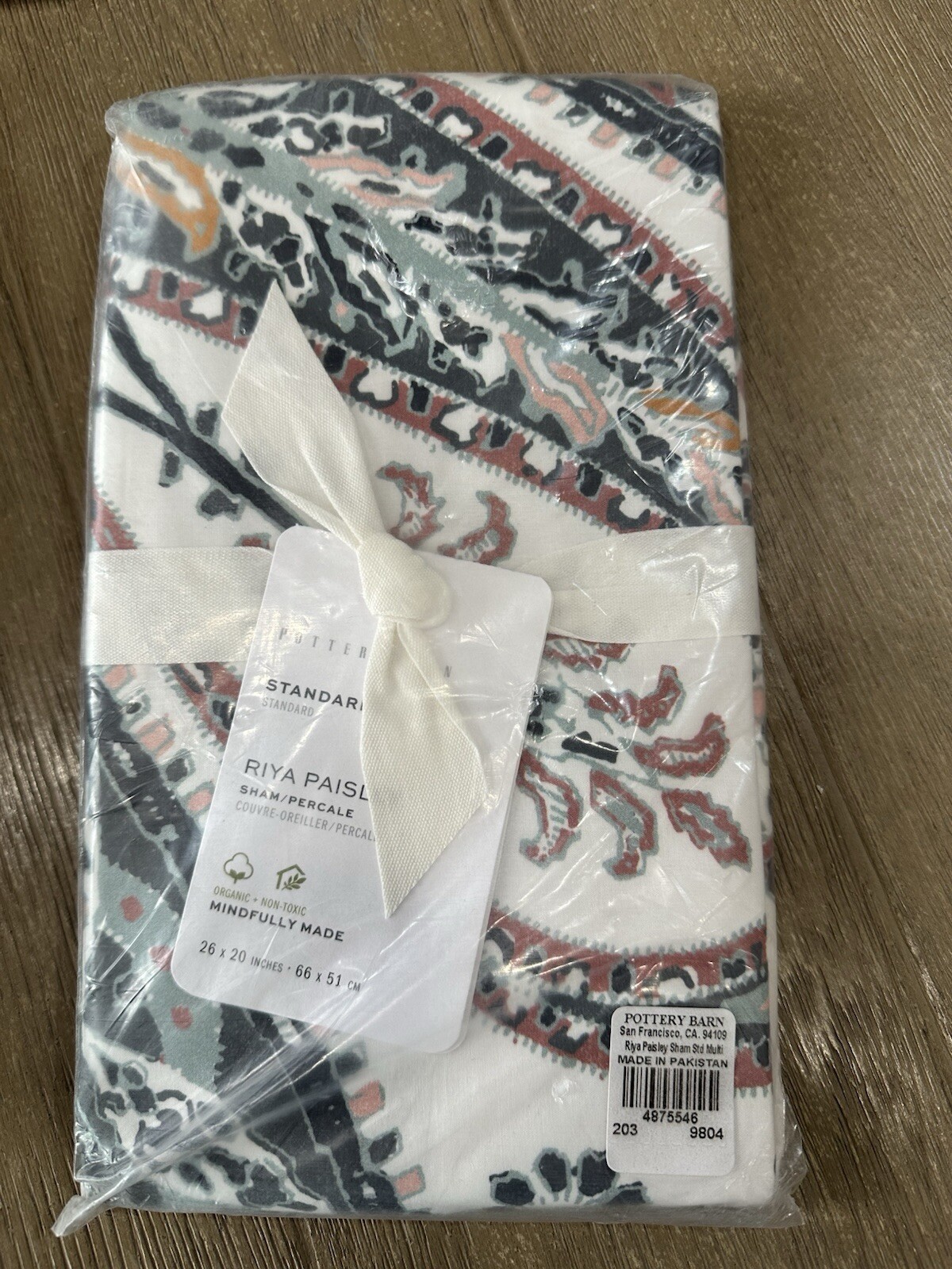 Pottery Barn Riya Paisley Sham standard ONE