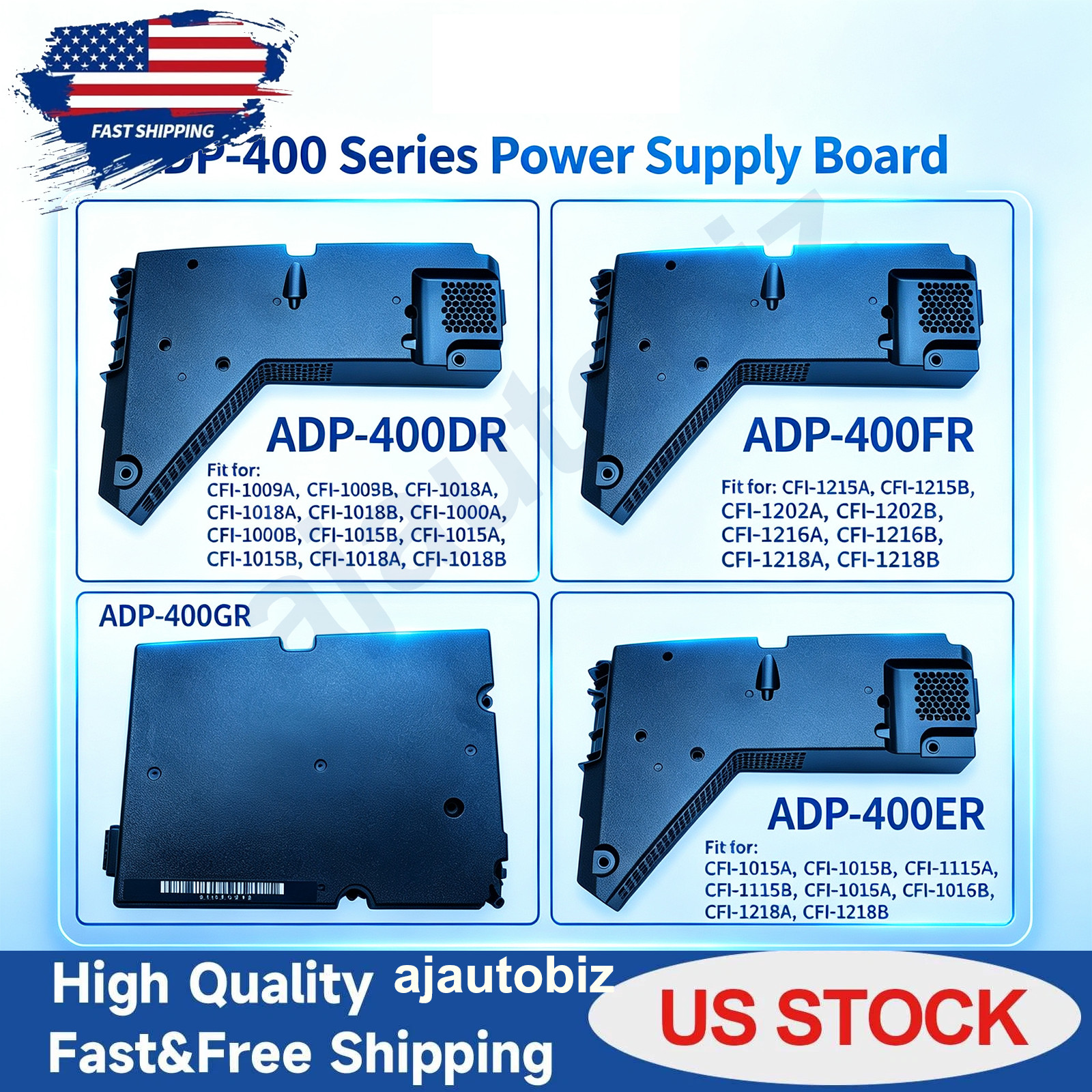 PS5 Internal Power Supply Unit ADP-400DR ER FR GR Fix No Power For CFI-10XX 20XX