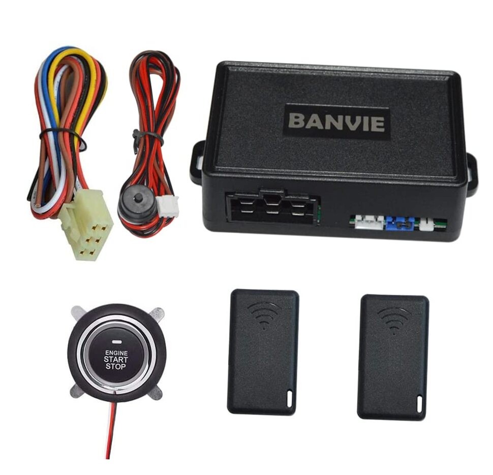 Push to Start Ignition kit Engine Start Stop Button Switch Keyless Go System
