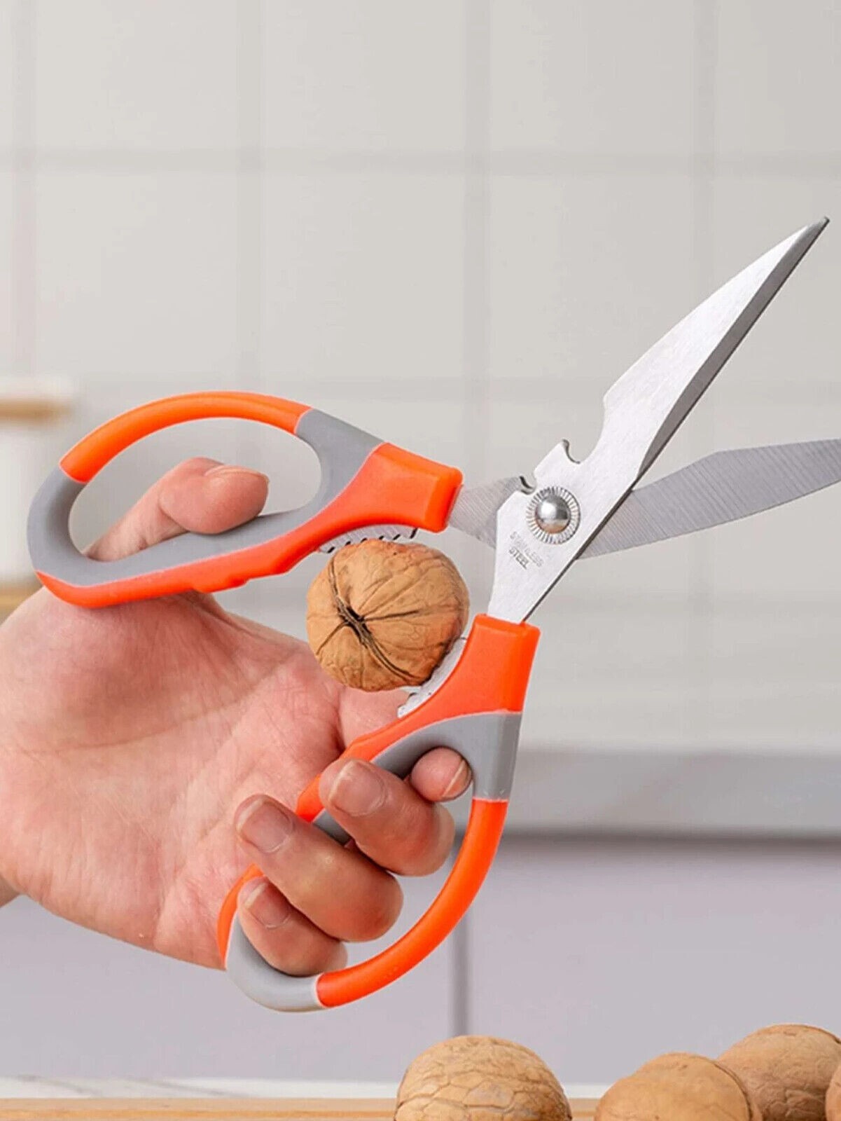 🔥 4 Ultra Sharp Multifunctional Scissors Meat Chicken Poultry Fish Herbs Shears