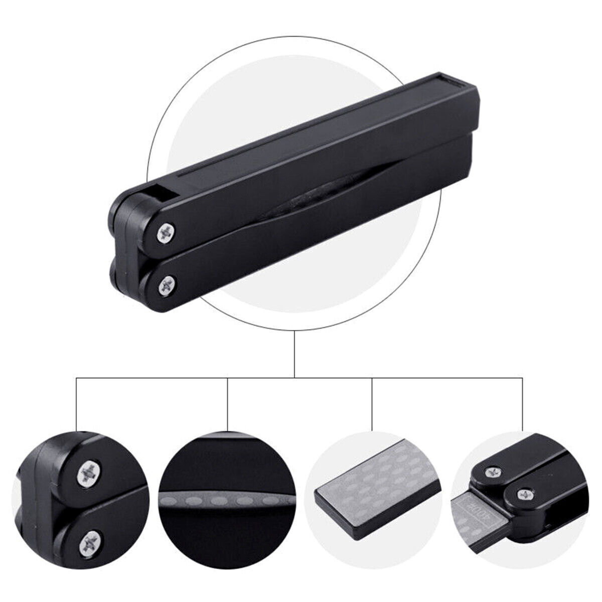 Portable Double-sided Fold Pocket Sharpener Diamond Knife Sharpening Stone Toolm