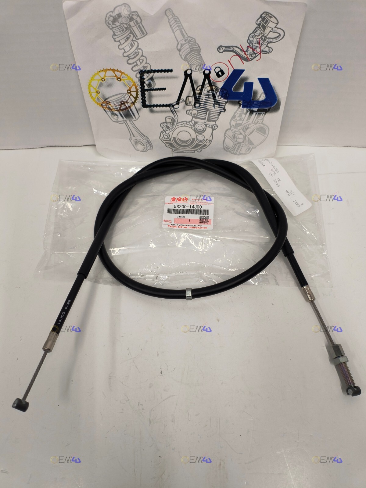 Suzuki Genuine OEM Clutch Cable 2011 - 2024 GSXR GSX-R 600 750 58200-14J00
