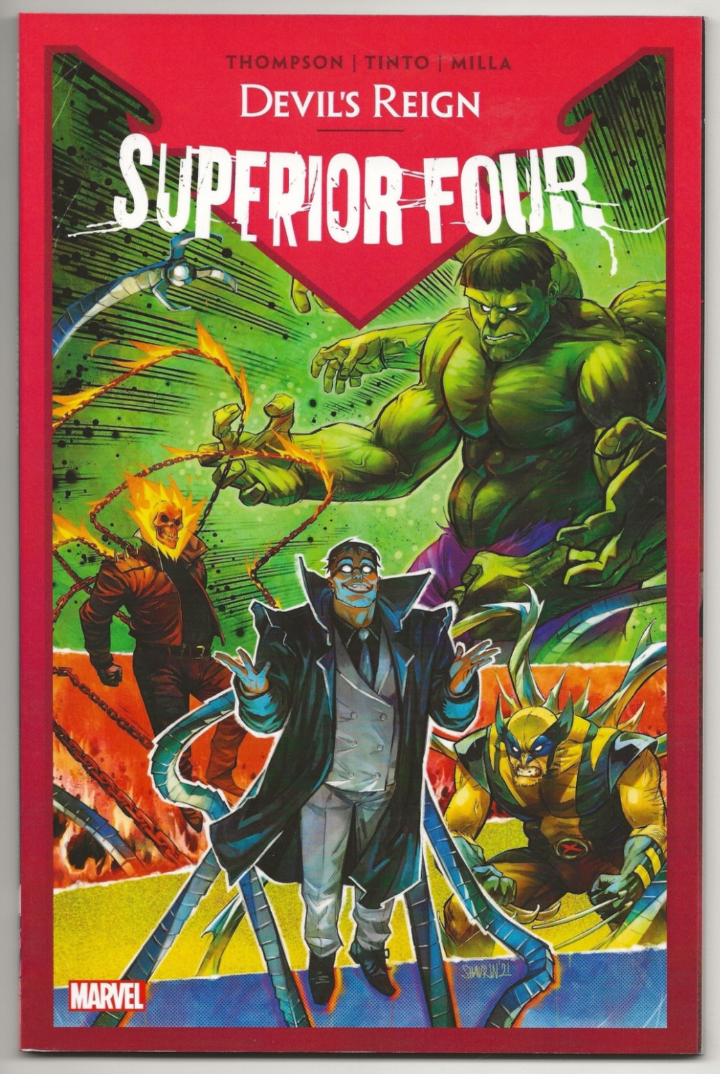 Marvel Comics Devil's Reign SUPERIOR FOUR first printing trade paperback