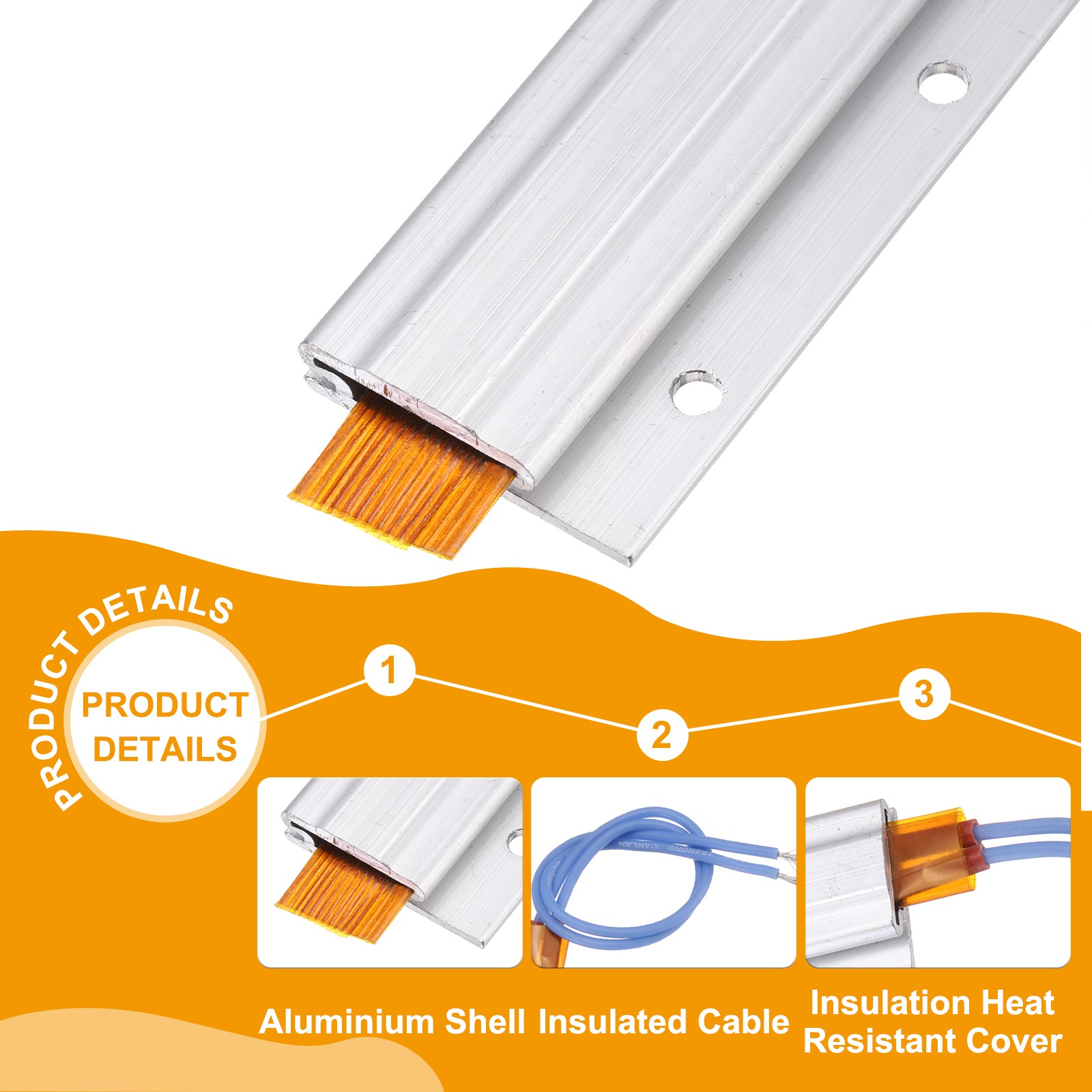 2 Pcs PTC Heating Element 110V 6W-60W 100C PTC Heating Plate