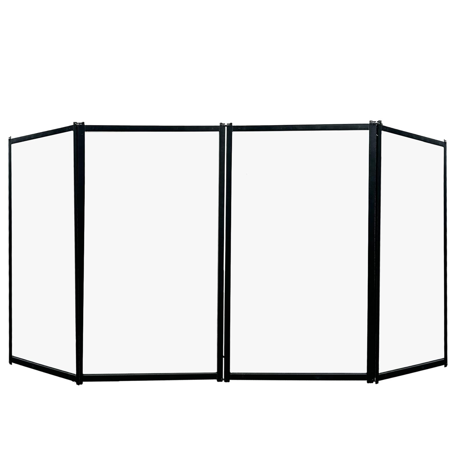 Portable DJ Facade Booth Foldable Cover Screen with White/Black Facade+Cloth