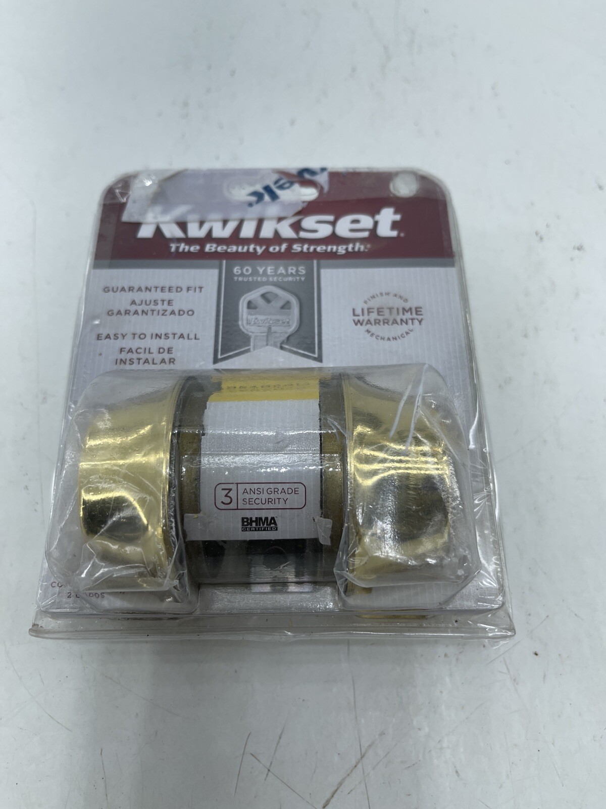 Kwikset 665 Double Cylinder Deadbolt Polished Brass Finish