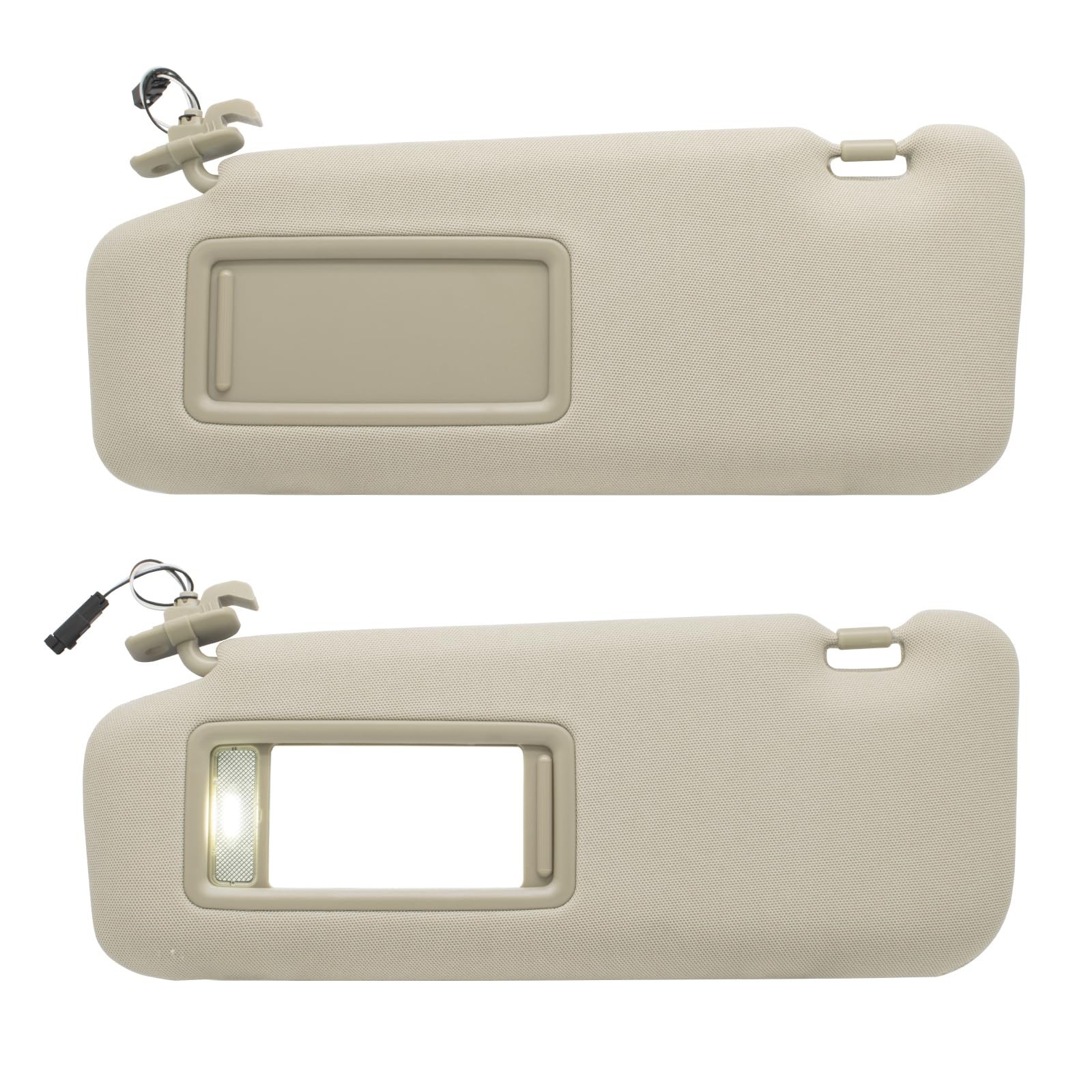NHILES Left Driver & Right Passenger Sun Visor Compatible with Mazda CX-9 201...