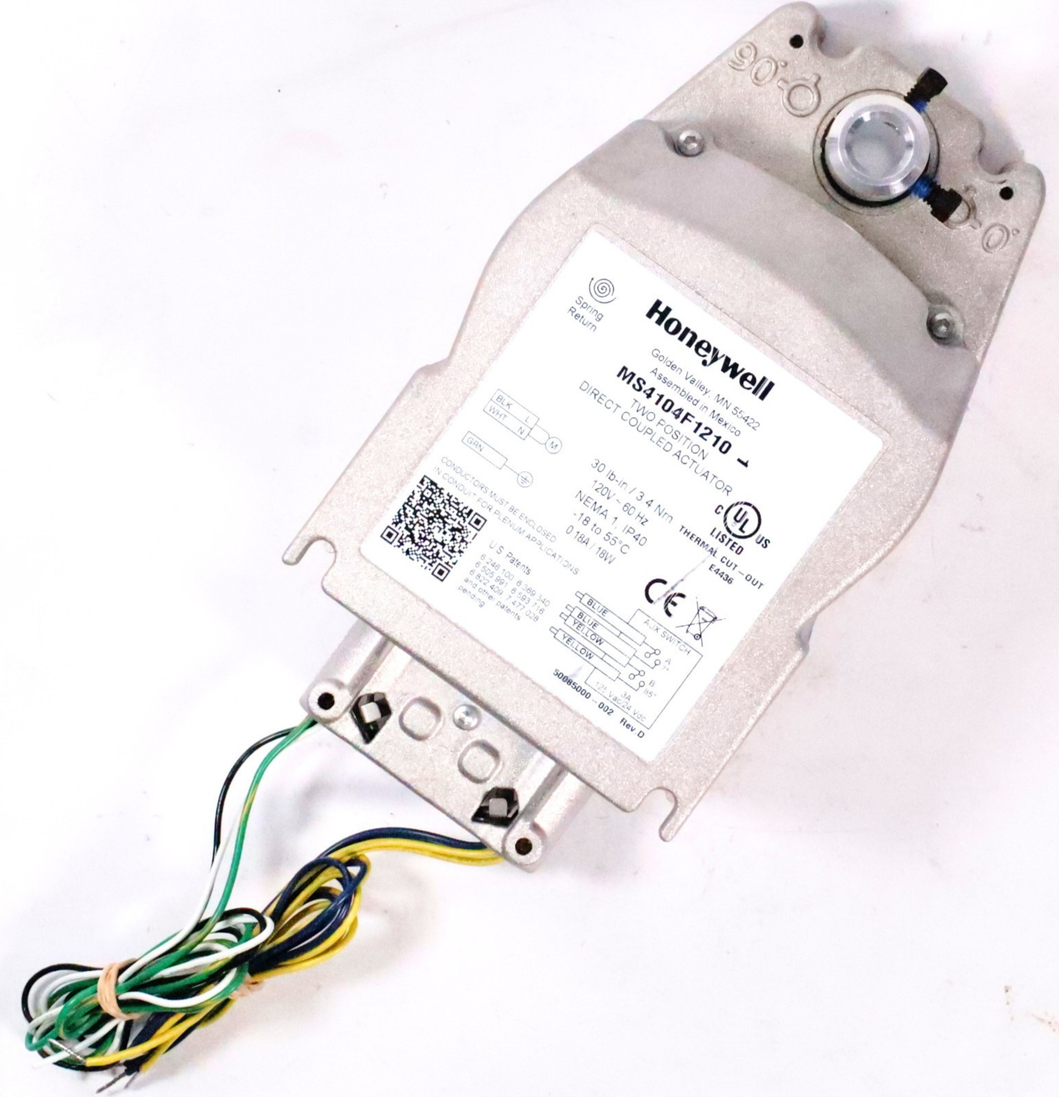 Honeywell MS4104F1210 Two Position Actuator