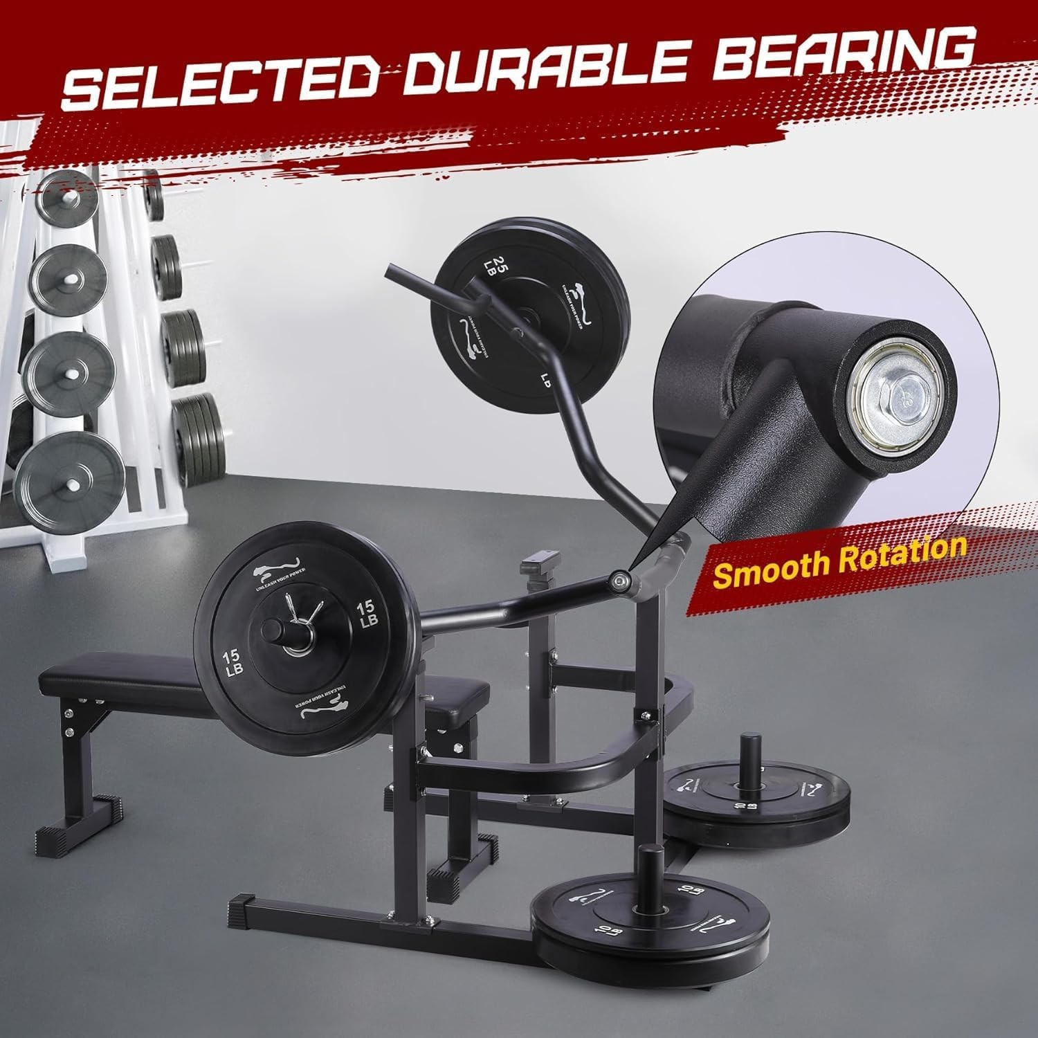 1250lb Chest Press Machine, Adjustable Arms for Multi-Functional Home Training