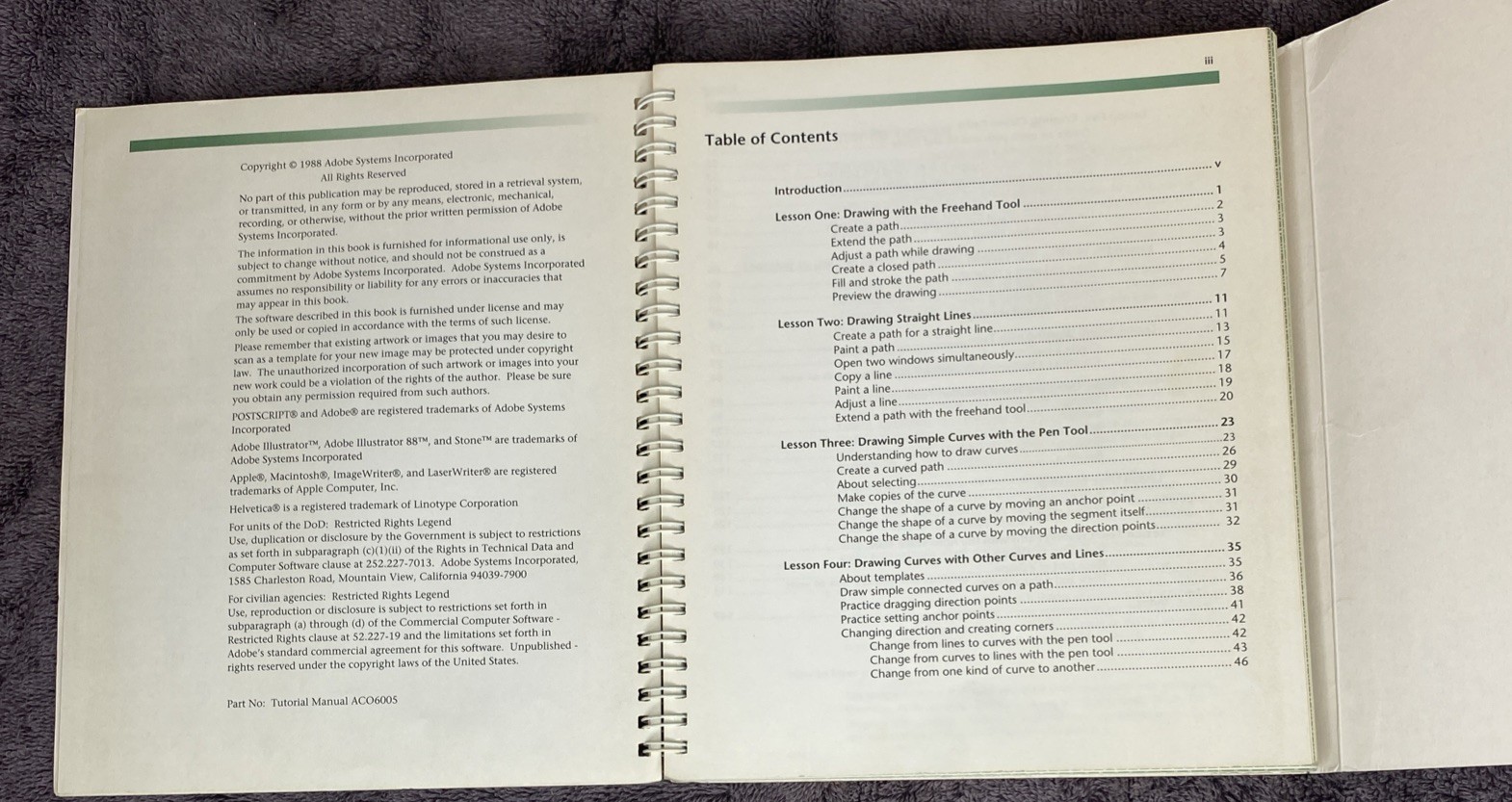 Vintage Adobe Illustrator 88 Tutorial Manual Book Design Illustration 1988 USA